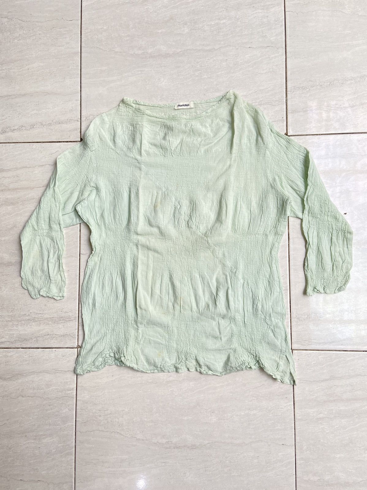 Designer × Issey Miyake × Japanese Brand PLANTATION Green T-shirt Size US S / EU 44-46 / 1 - 5 Thumbnail