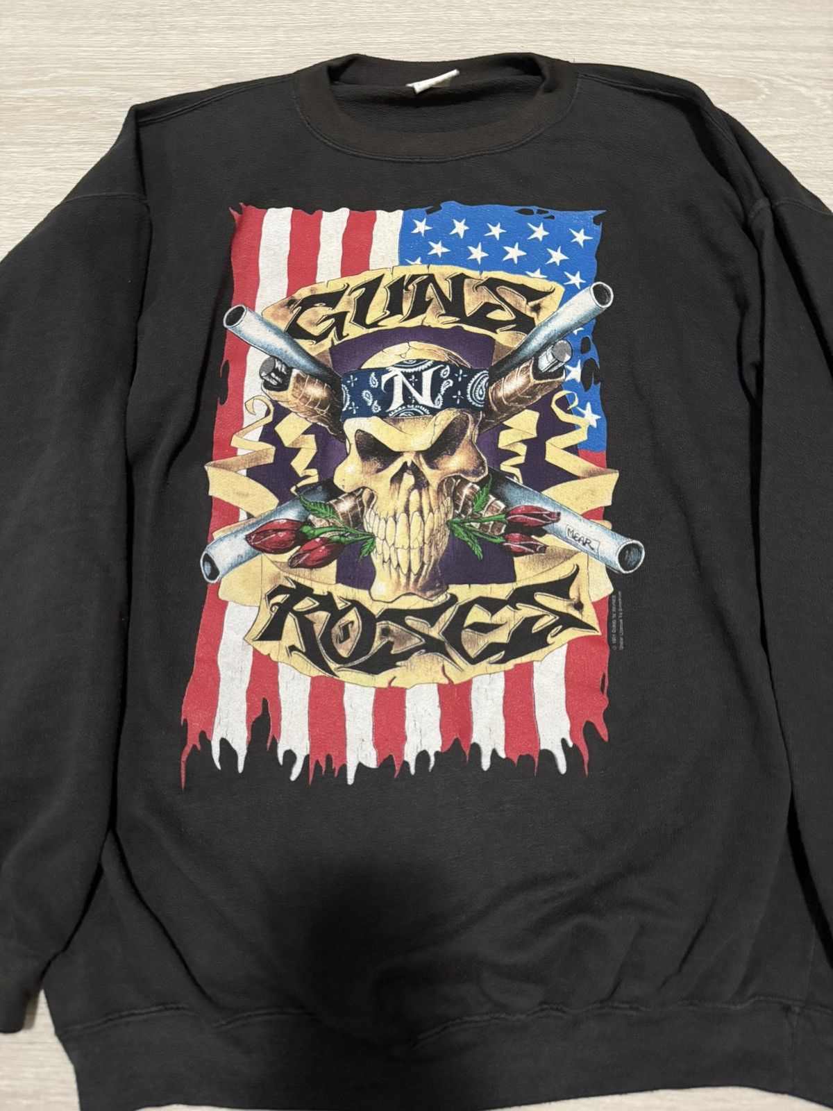 Band Tees × Vintage Gun N Roses 1991 Size US M / EU 48-50 / 2 - 2 Thumbnail