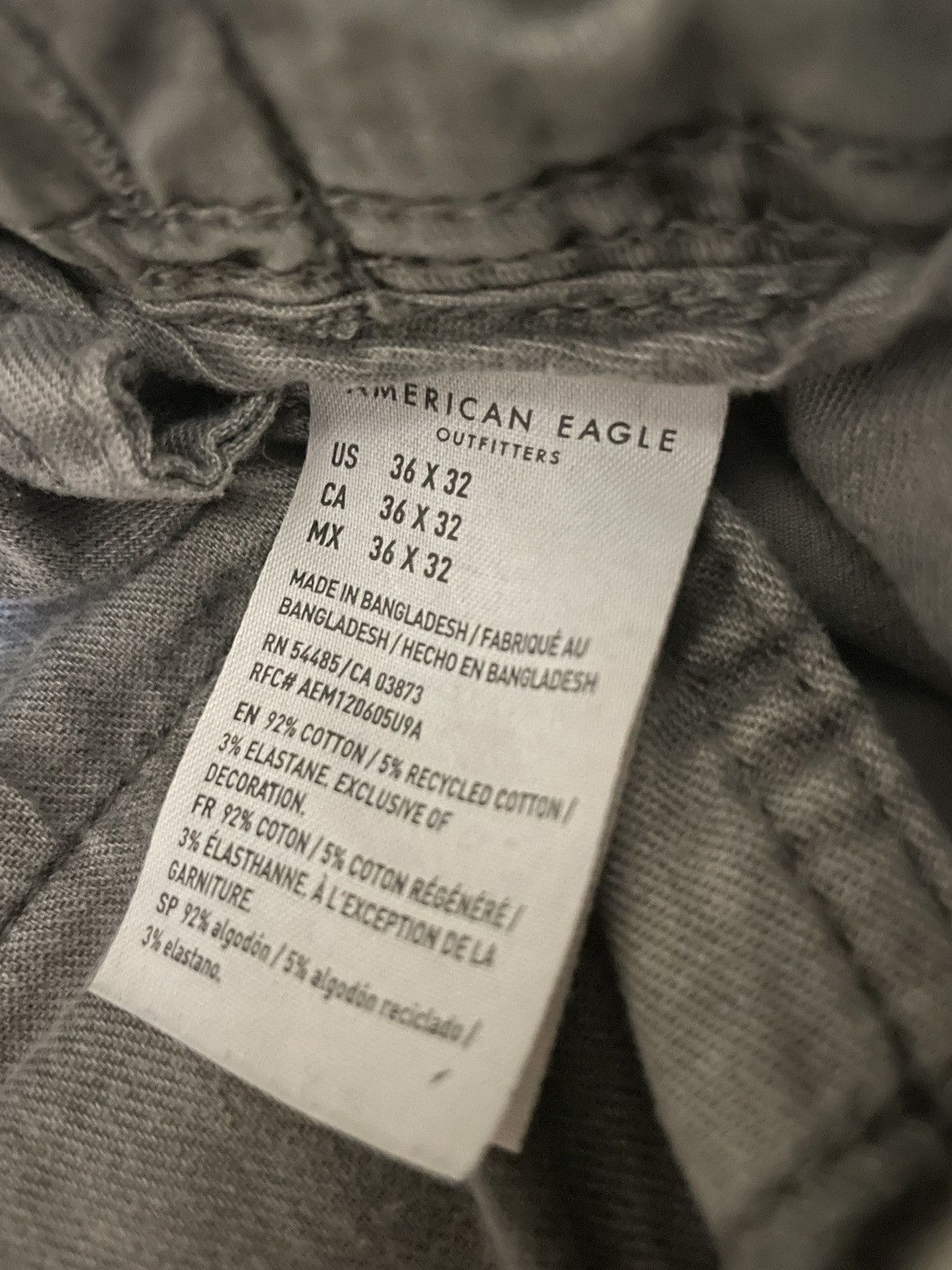 American Eagle Outfitters American Eagle Grey Cargo Shorts Size US 36 / EU 52 - 3 Thumbnail