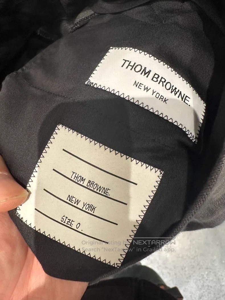 Thom Browne Thom Browne size M Linen Pants Gray Size US 27 - 3 Thumbnail