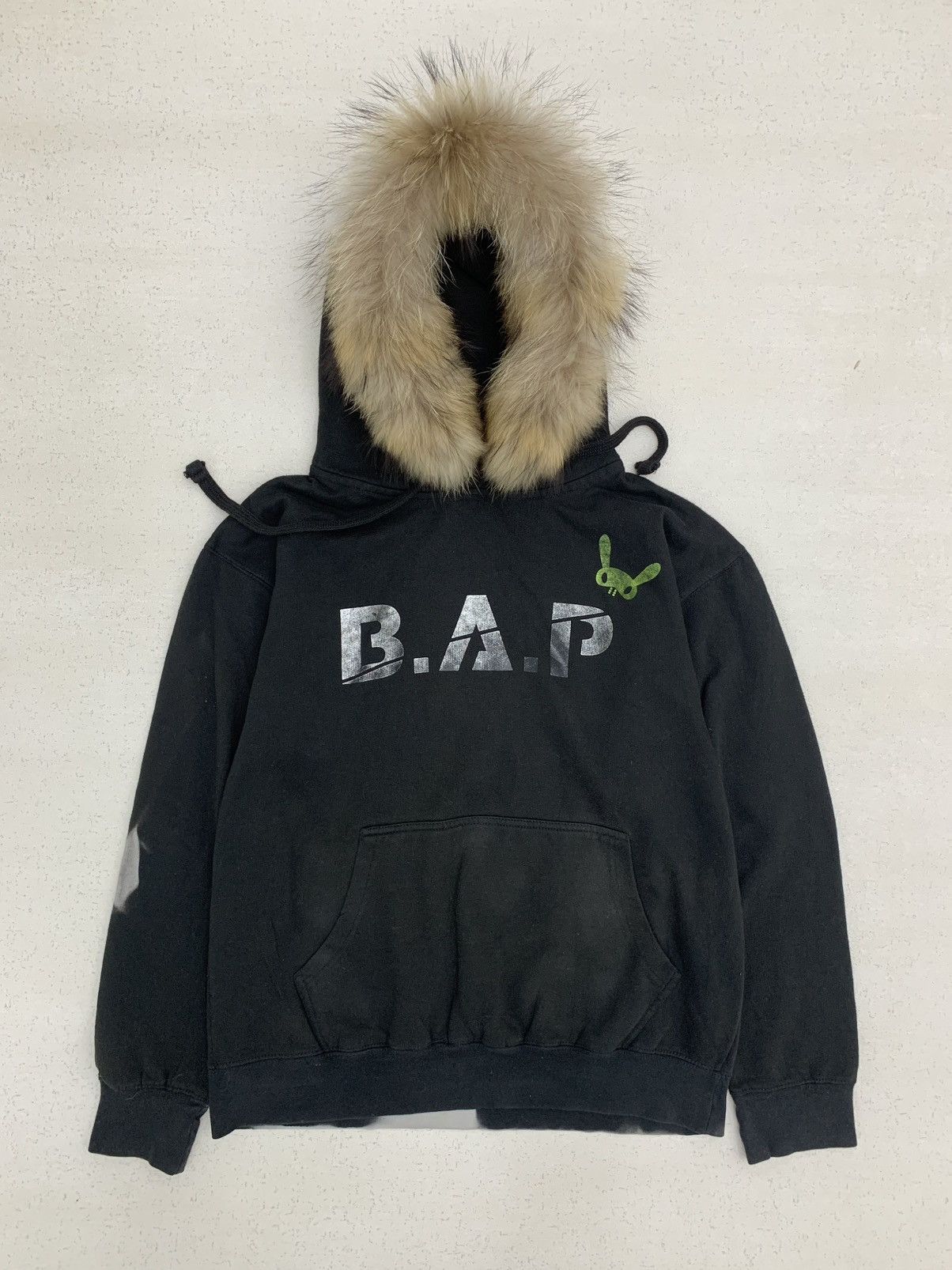 Japanese Brand PERFECT BLEACH B.A.P FUR HOODIE IFSIXWASNINE LGB STYLE Size US M / EU 48-50 / 2 - 1 Thumbnail