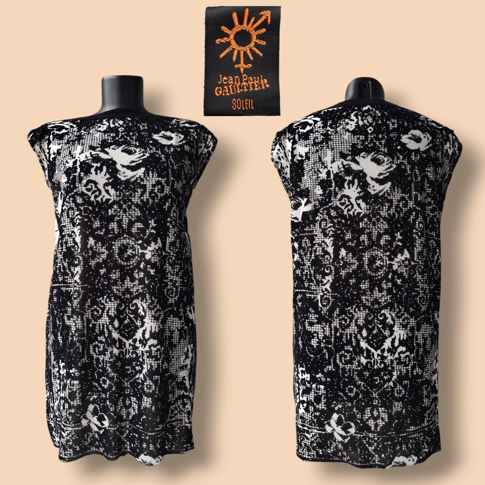 Jean Paul Gaultier Gaultier Soleil Top Mesh Pixel Graphic Lined Archive Size L Size L / US 10 / IT 46 - 1 Thumbnail
