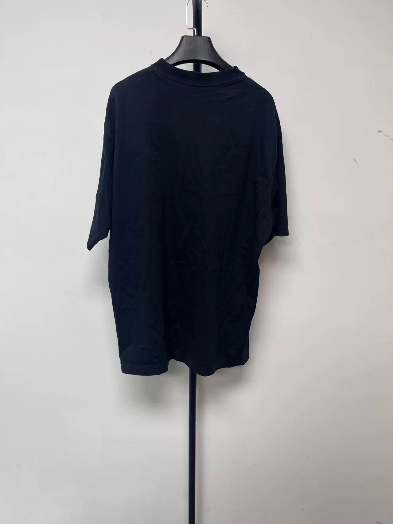 Balenciaga balenciaga faded black cotton t-shirt Size US M / EU 48-50 / 2 - 2 Thumbnail