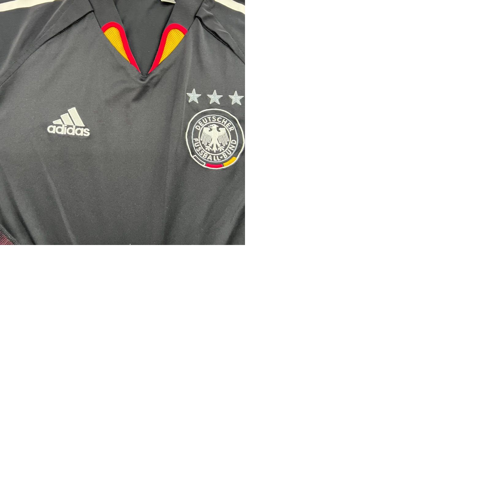 Adidas adidas Germany Away Mens Football Jersey Shirt M Black 100% Polyester Moisture Wicking Quick Dry Camiseta Sports Football Mens Size US M / EU 48-50 / 2 - 9 Thumbnail