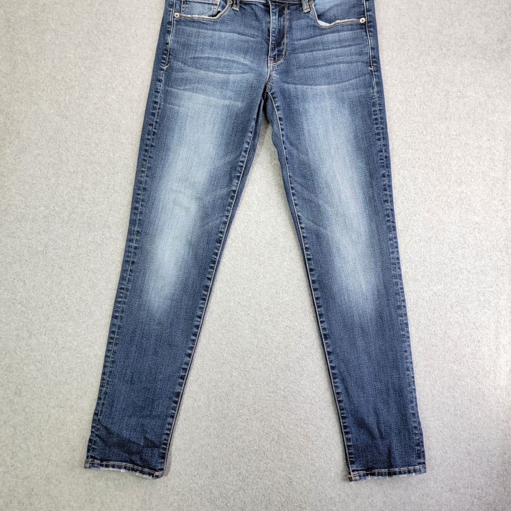 American Eagle Outfitters American Eagle Skinny Super Stretch Blue Denim Jeans Women Size 8 Pants Size 30" / US 8 / IT 44 - 2 Thumbnail