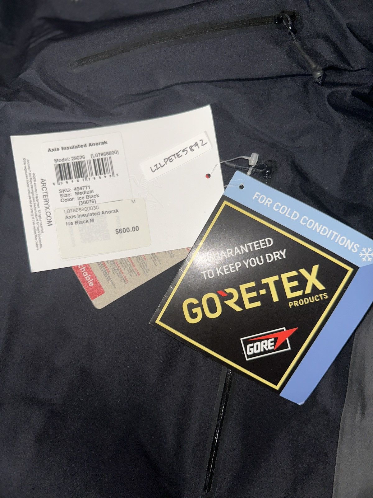 Arc'teryx ARCTERYX SYSTEM A AXIS INSULATED BLACK JACKET GORE-TEX Size US M / EU 48-50 / 2 - 7 Thumbnail