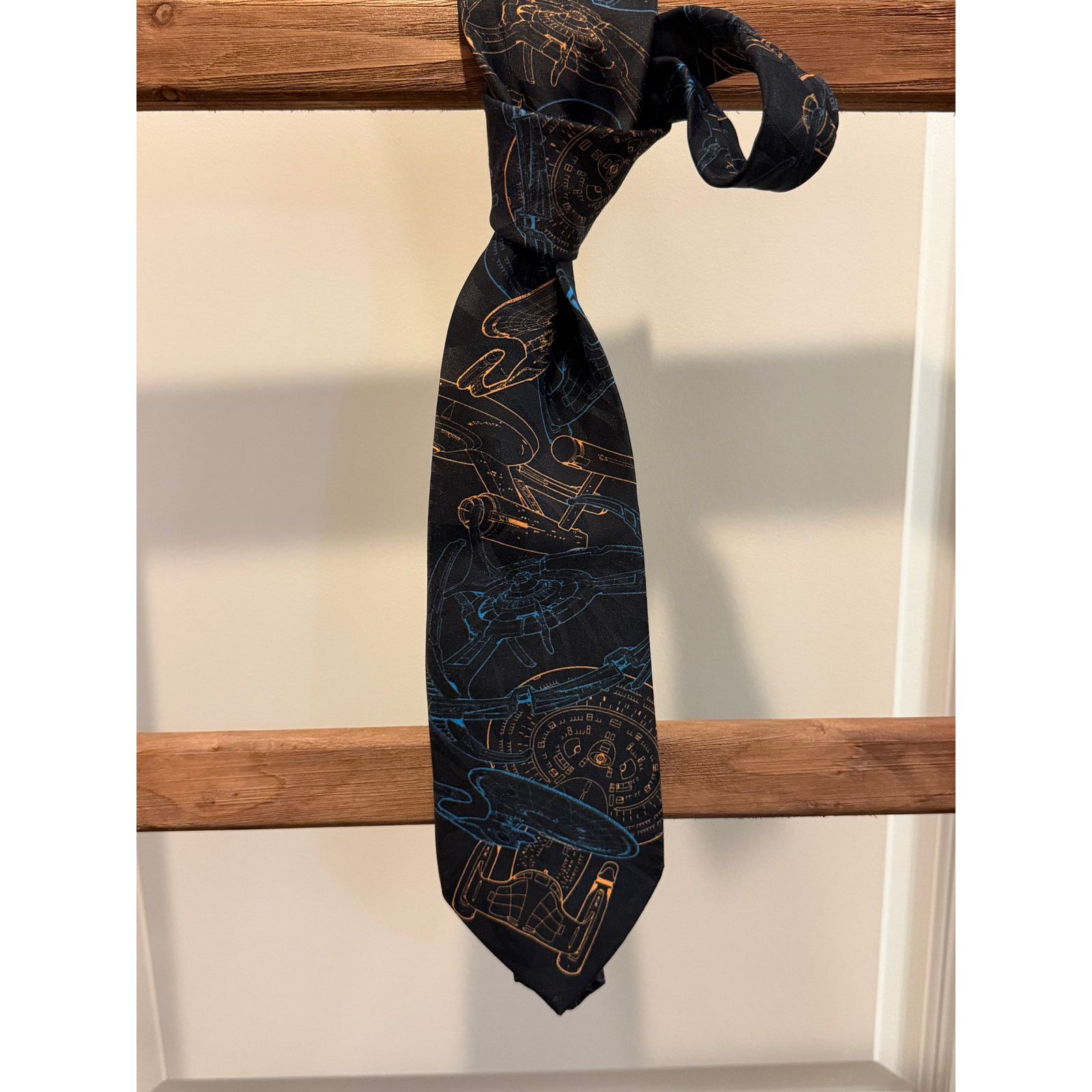 Ralph Marlin Vintage Ralph Marlin Star Trek Space Station Silk tie Size ONE SIZE - 1 Thumbnail
