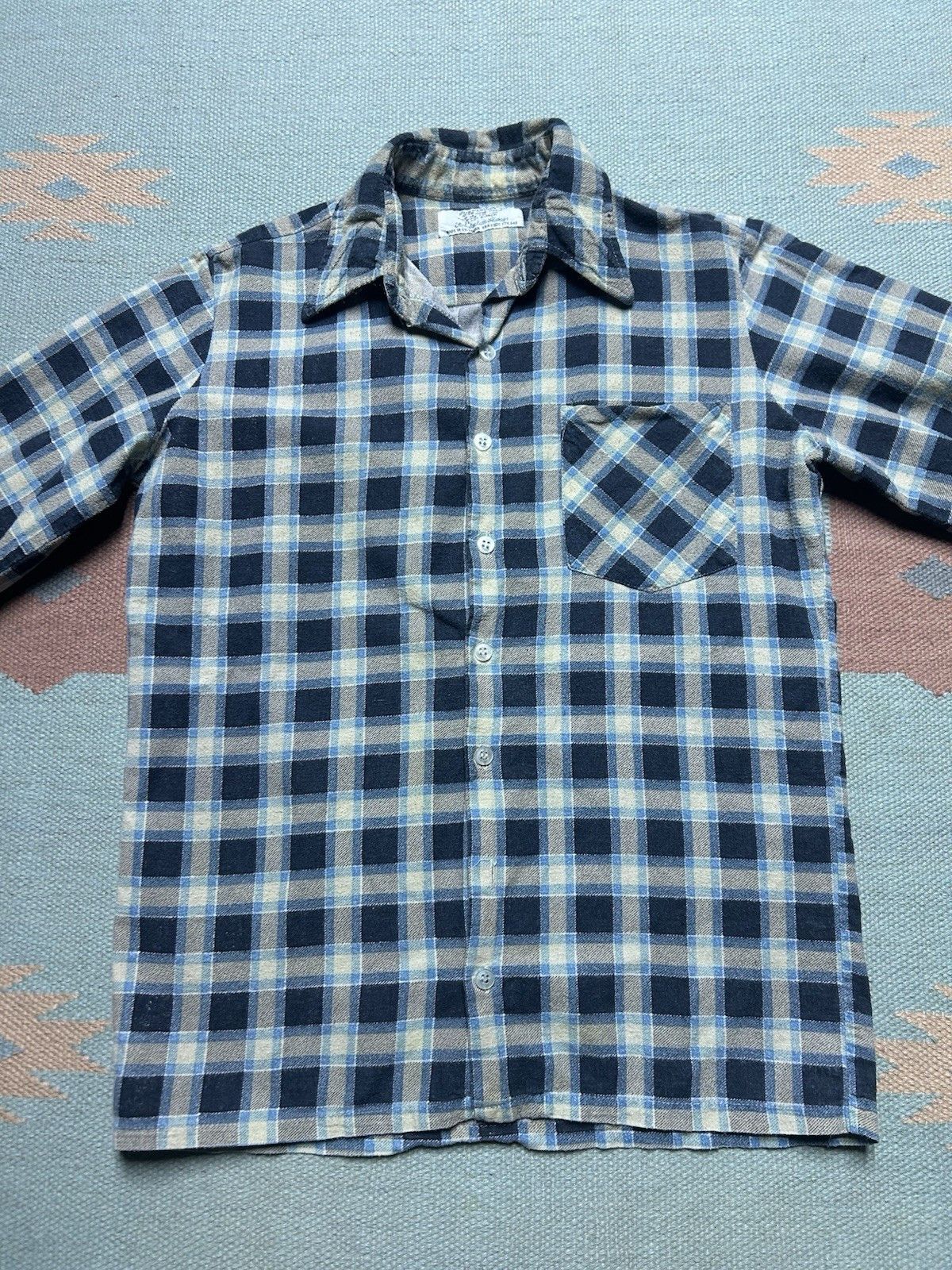 Vintage Vintage 70s flannel shirt cotton plaid youth boys 16 Size US XS / EU 42 / 0 - 3 Thumbnail