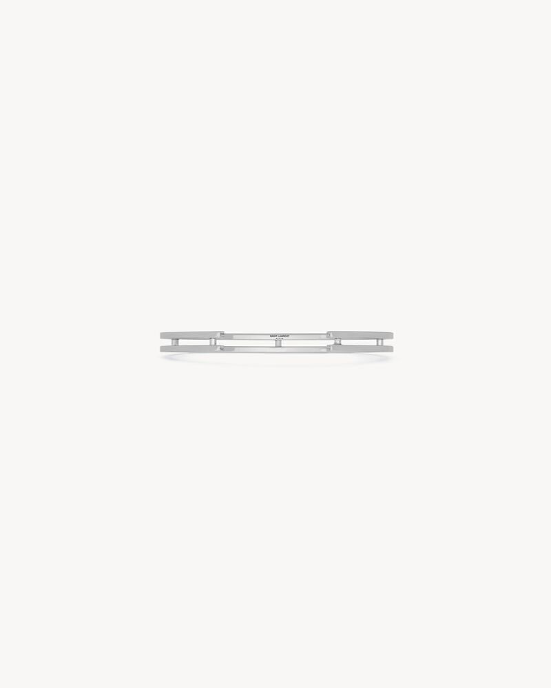 Saint Laurent Paris o1s1wg110126 798708 Size: OS / Stacked Cuff Bracelet Metal Size ONE SIZE - 5 Thumbnail