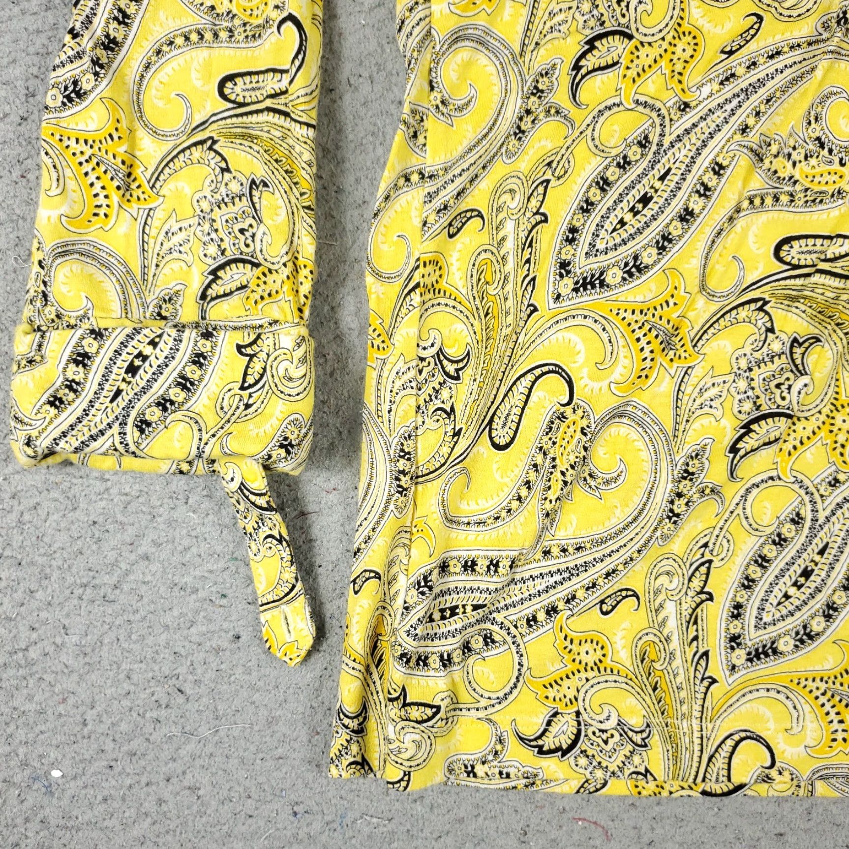Ralph Lauren Lauren Ralph Lauren Blouse Womens Size Small Yellow Paisley Long Sleeve Button Up Classic Preppy Size S / US 4 / IT 40 - 3 Thumbnail