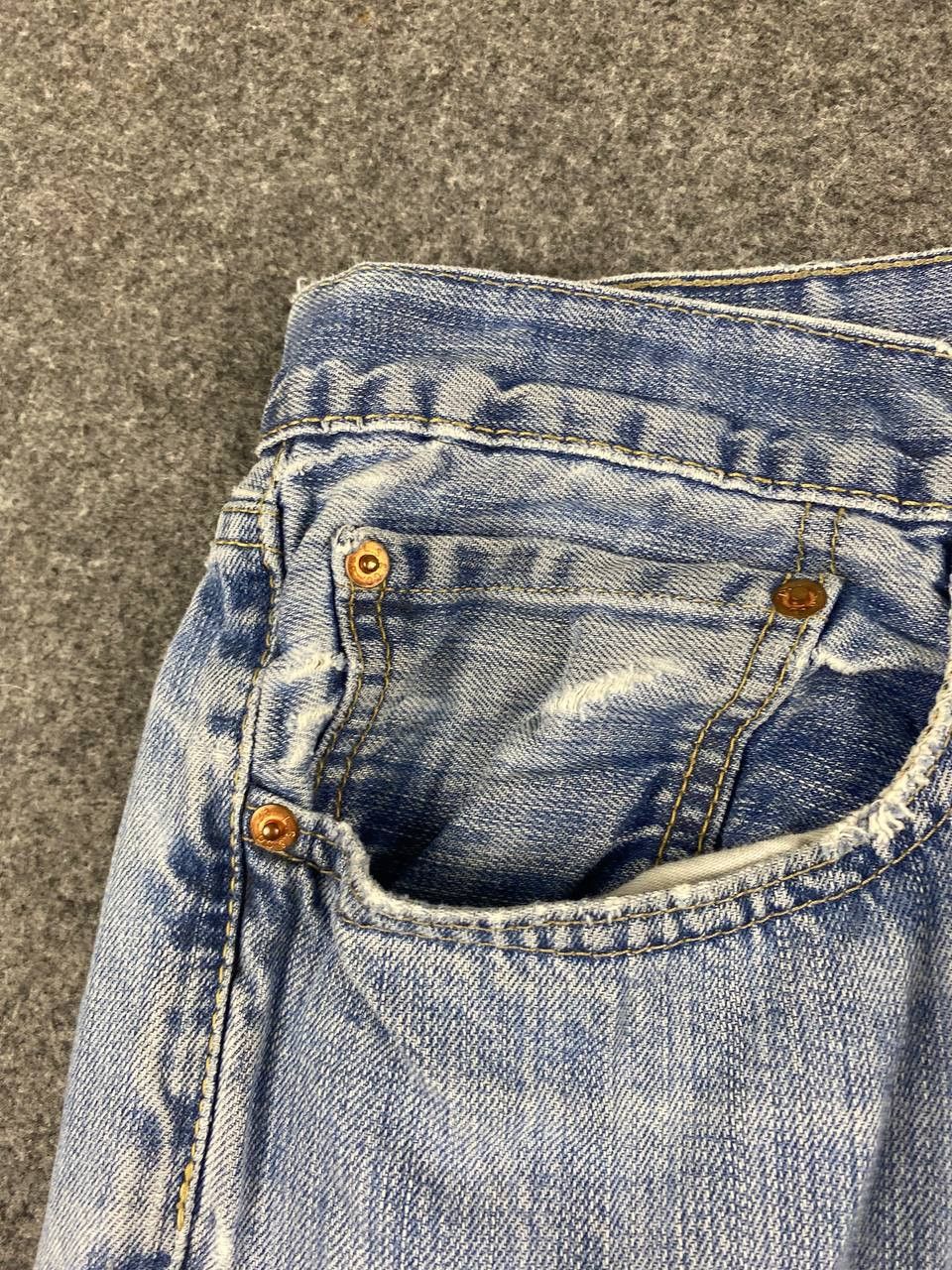 Levi's vintage levis distressed denim nice design Size US 38 / EU 54 - 11 Thumbnail