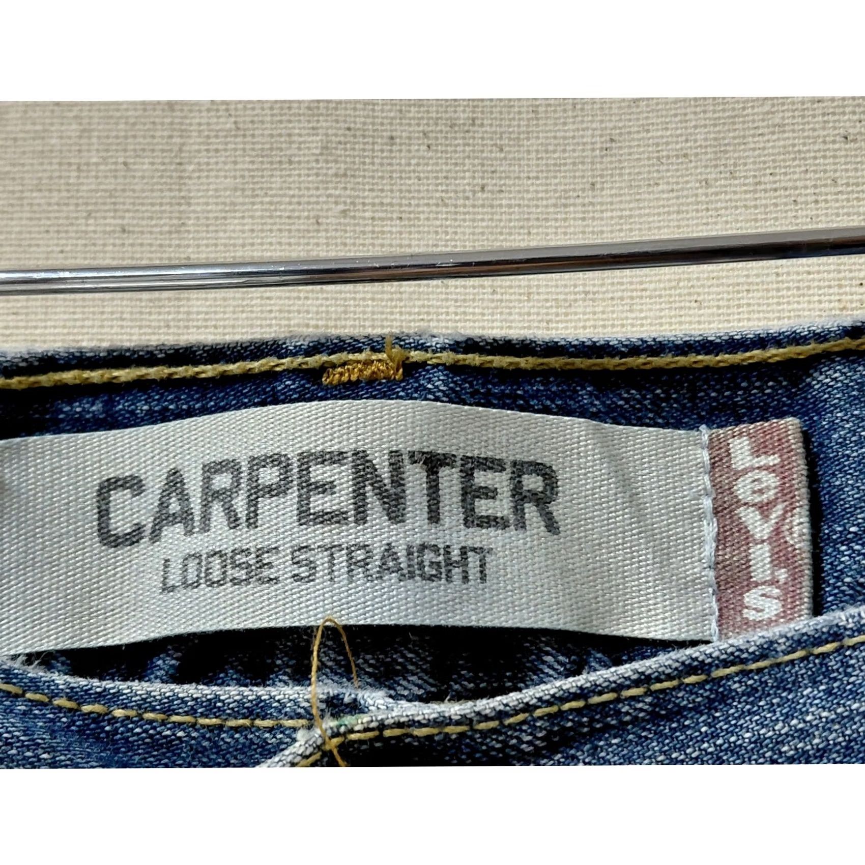 Levi's Levi's Carpenter Loose Straight Jeans Blue Solid Denim Size L32 W38 Mens Size US 32 / EU 48 - 5 Thumbnail