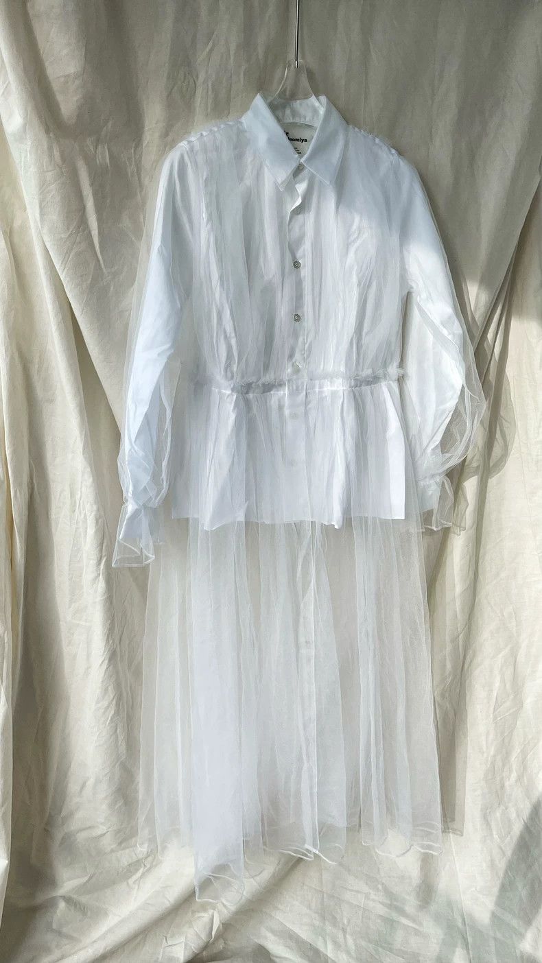 Comme des Garcons Comme des Garcons Pinched shirt stitching yarn top dress w Size XS / US 0-2 / IT 36-38 - 2 Thumbnail