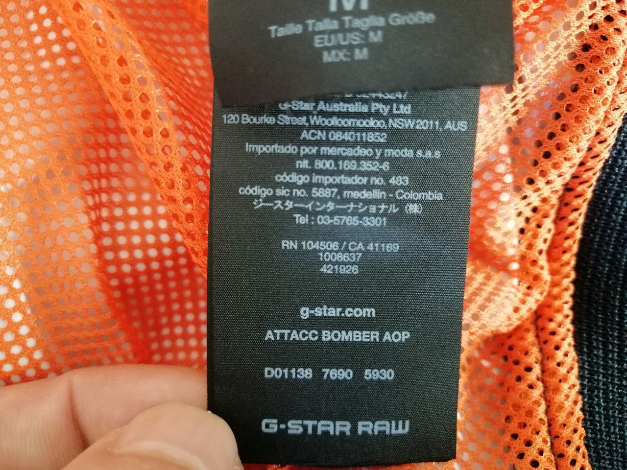 G-Star G star raw Men's Attack Bomber Jacket Sapphire Blue Sz M Size US M / EU 48-50 / 2 - 7 Thumbnail