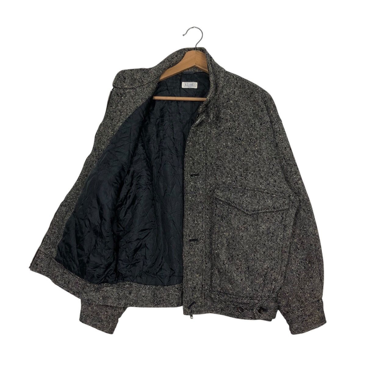 Japanese Brand 📌Vintage Wool Herringbone Bomber Jacket Issey Miyake Size US M / EU 48-50 / 2 - 12 Thumbnail