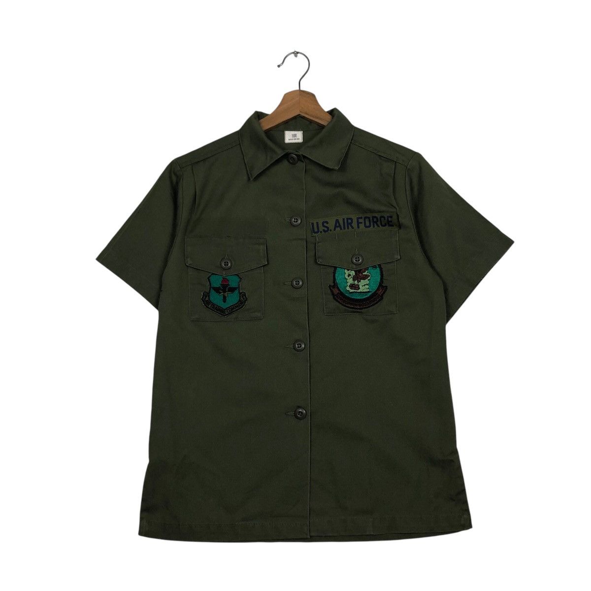 Vintage 📌Vintage OG-507 Shirt Jacket Military US Air Force Size US M / EU 48-50 / 2 - 2 Thumbnail