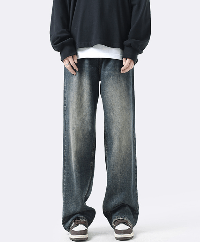 Japanese Brand × Jean American retro high street casual washed loose jeans Size US 32 / EU 48 - 2 Thumbnail