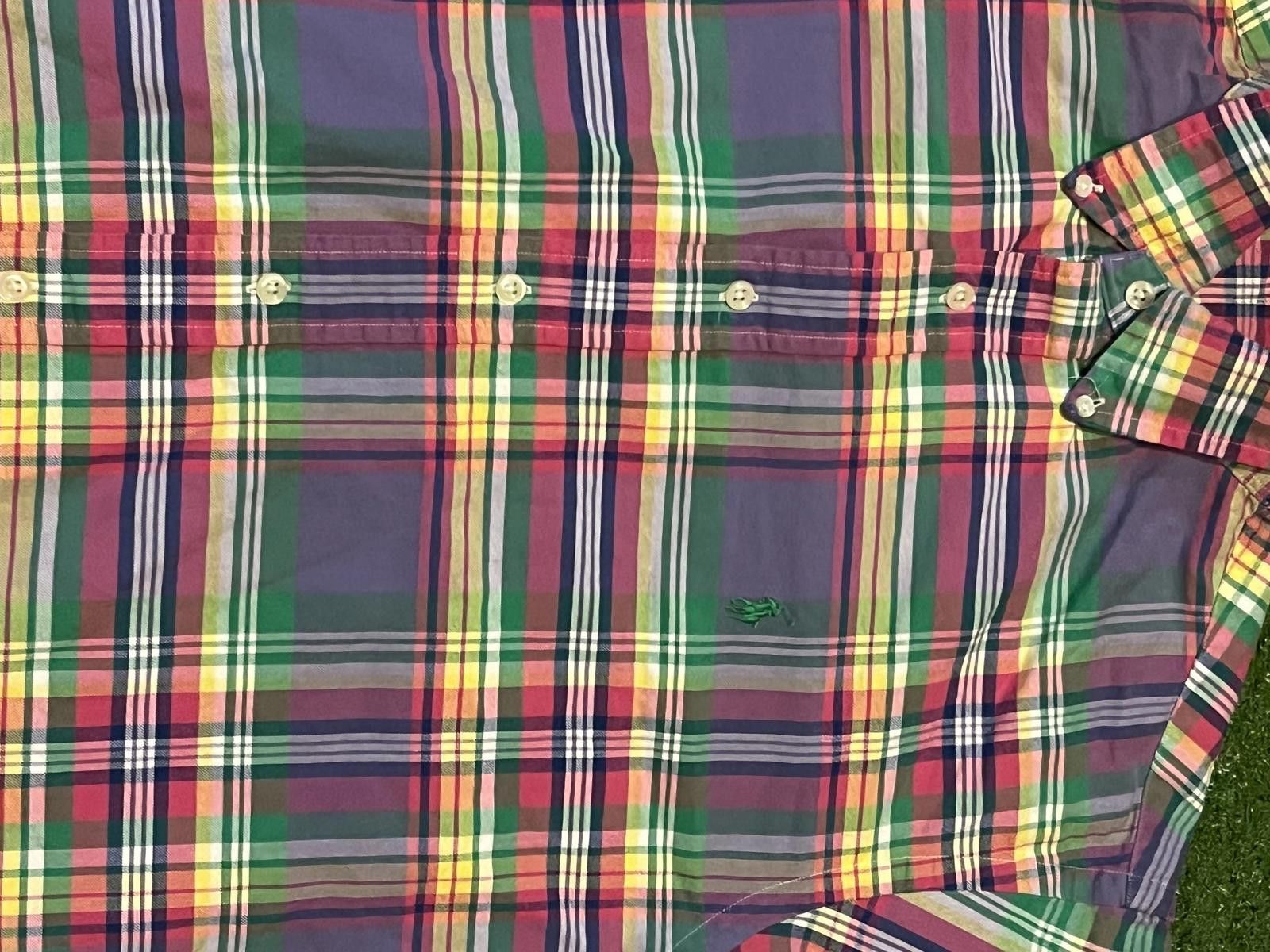 Unknown London Men's Long Sleeve Plaid Button-Up Shirt Size ONE SIZE - 4 Thumbnail