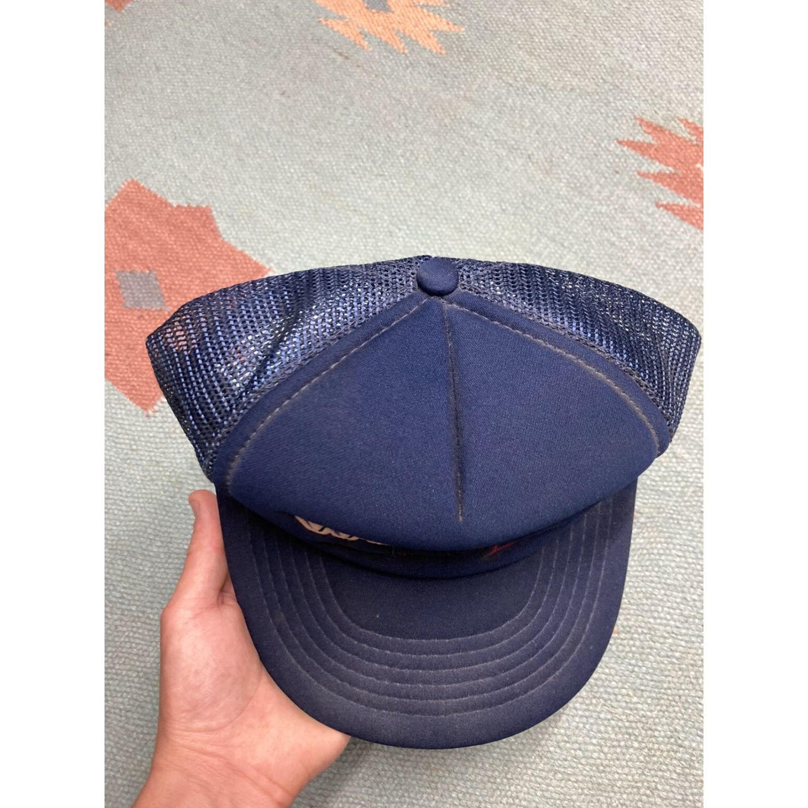 Vintage VINTAGE WCUZ radio station Trucker Hat Men Adjustable Blue NOS Grand Rapids country Michigan music Mens Size ONE SIZE - 3 Thumbnail