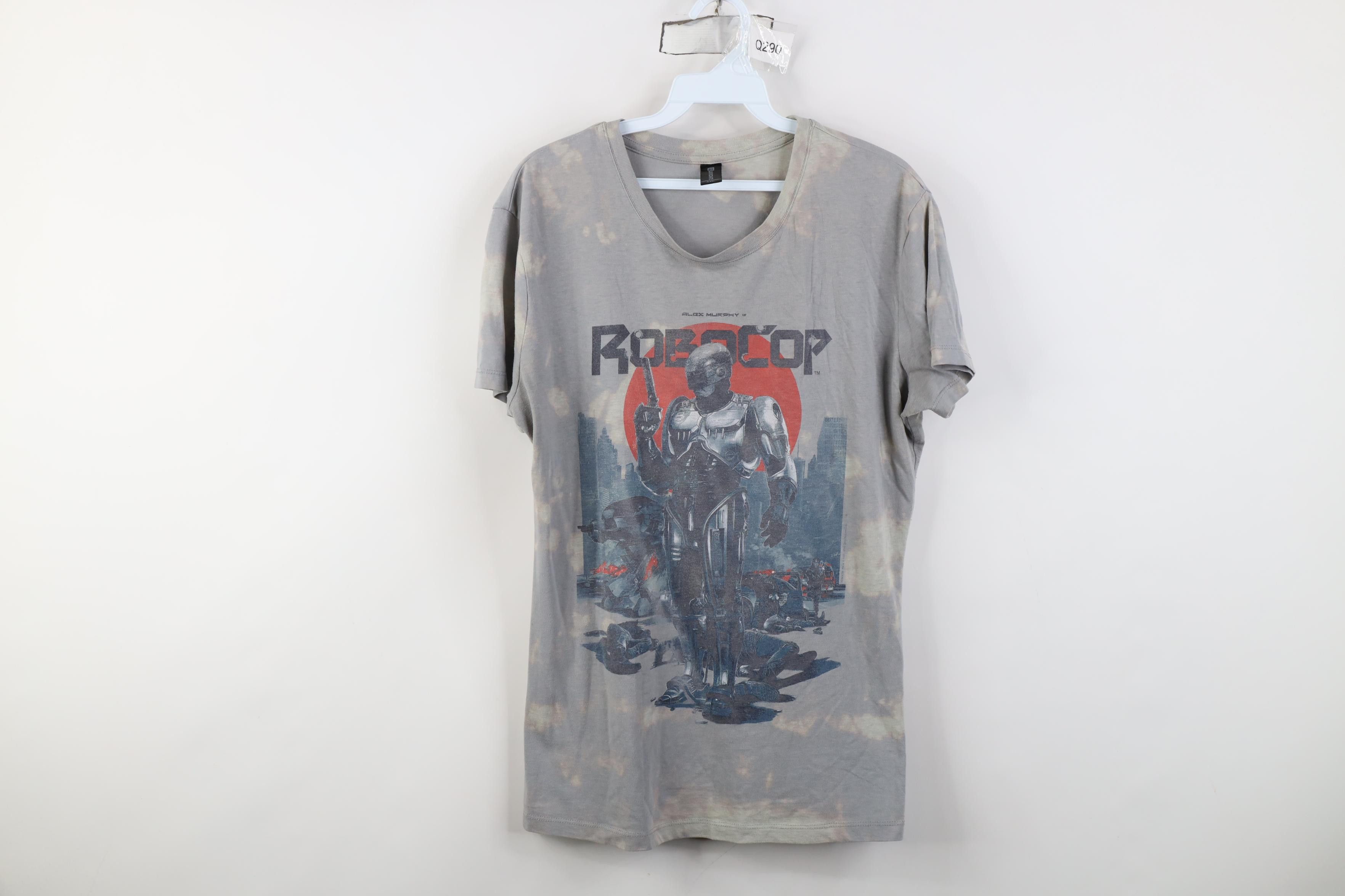 Vintage Retro Y2K RoboCop Movie Short Sleeve T-Shirt Gray Knit Size 3XL / US 20-22 - 1 Thumbnail