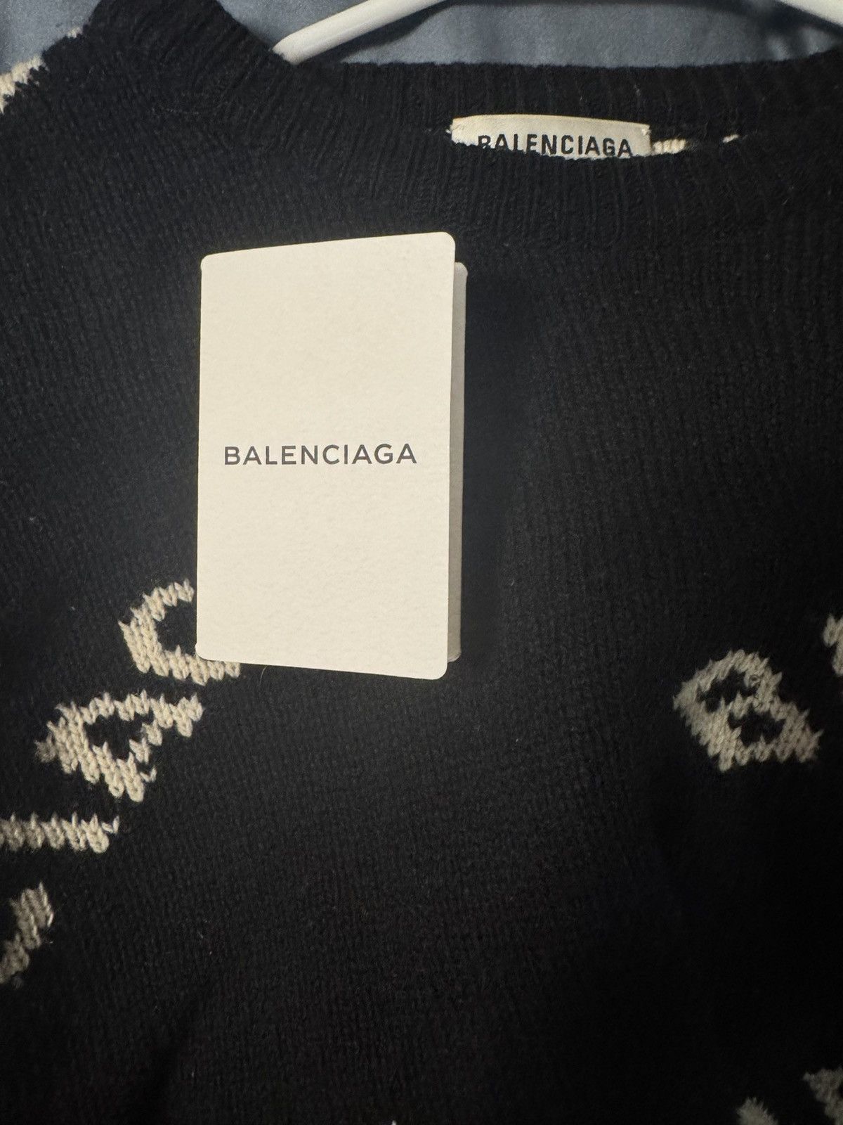 Balenciaga Balenciaga Logo Sweater Size US L / EU 52-54 / 3 - 2 Thumbnail