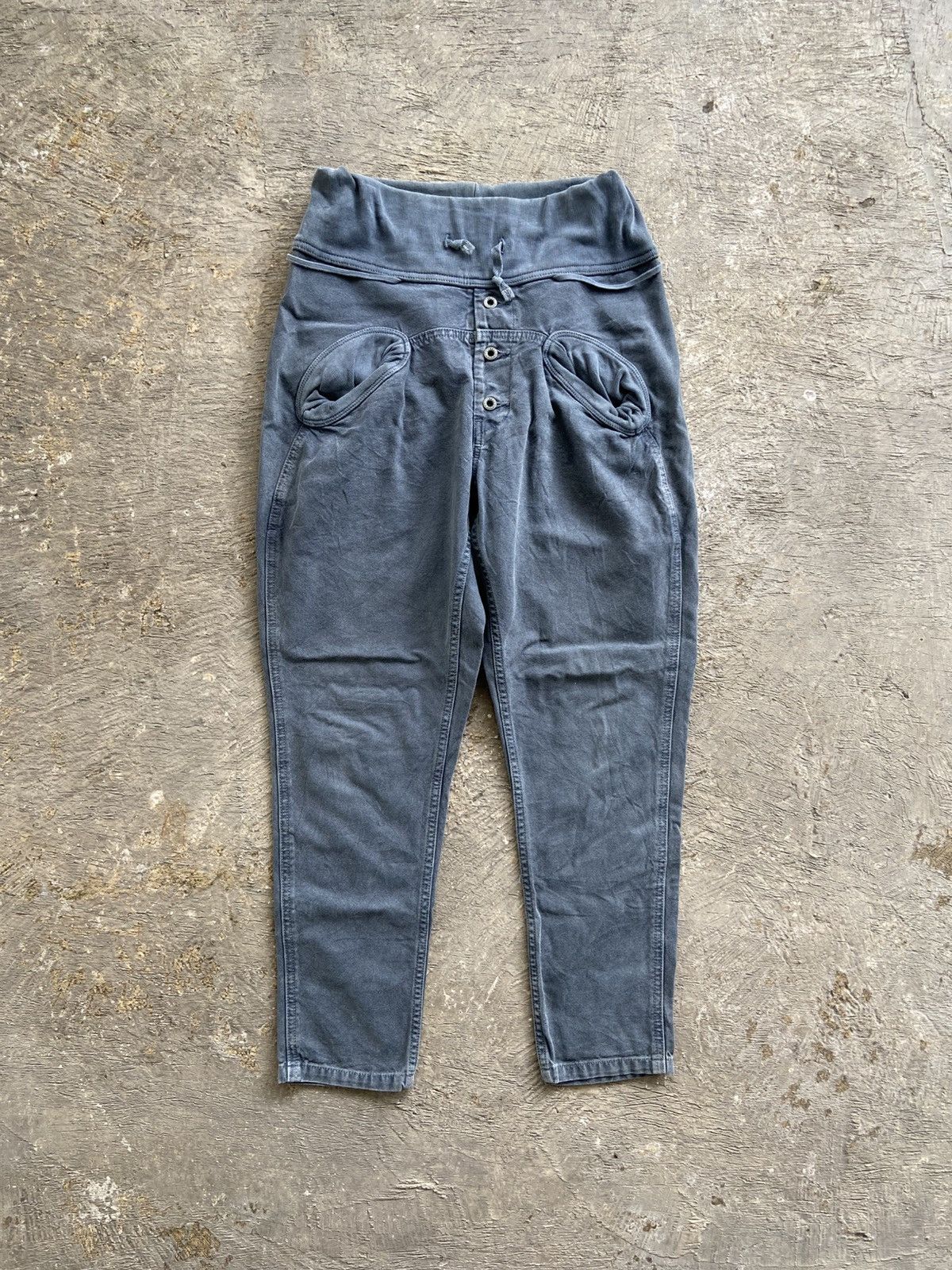 Kapital 2000s Kapital - Drop Crotch Sweat Jogger Pants Size US 27 - 1 Thumbnail