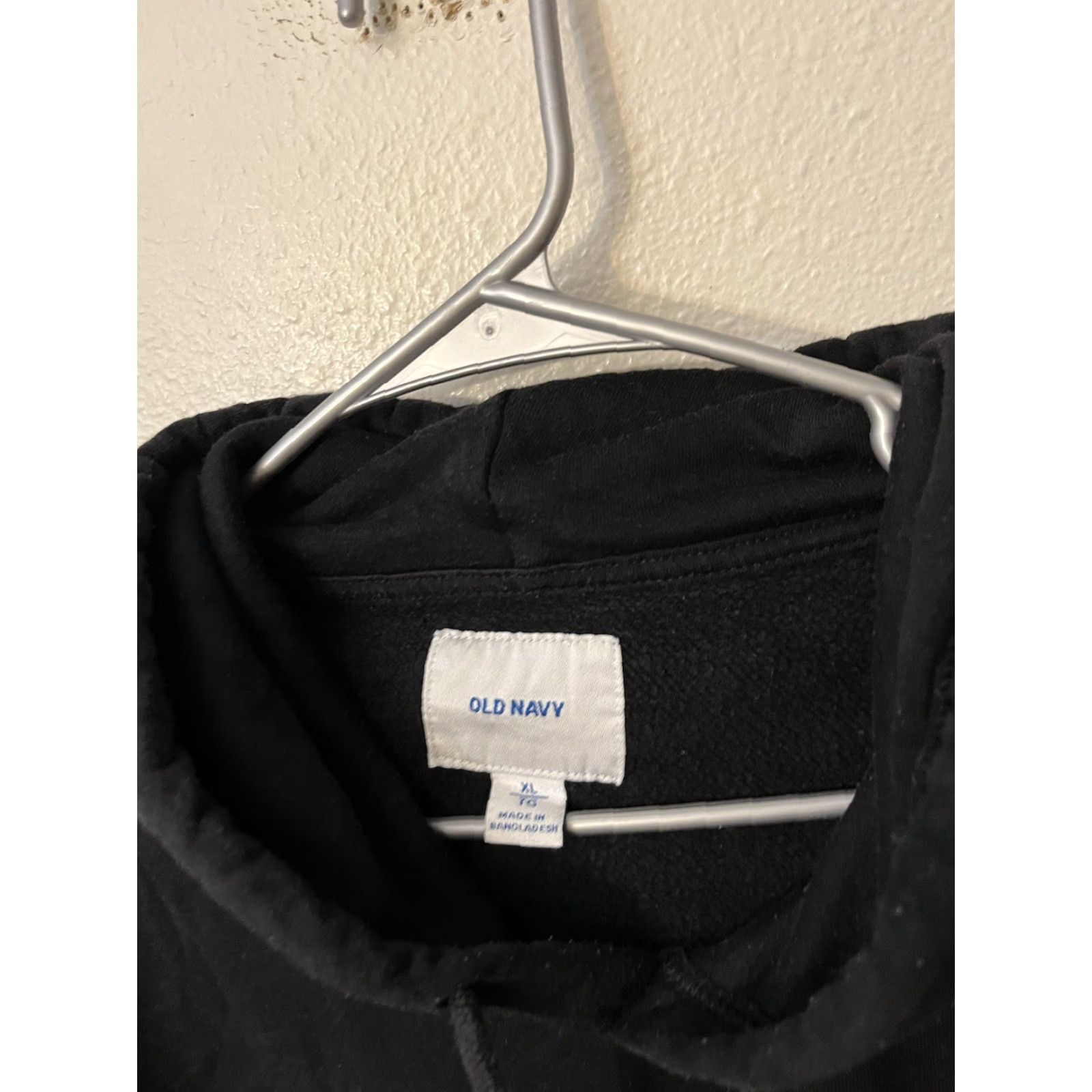 Old Navy Old Navy Hoodie Pullover Men XL Black Fleece Hooded Pockets Size US XL / EU 56 / 4 - 3 Thumbnail