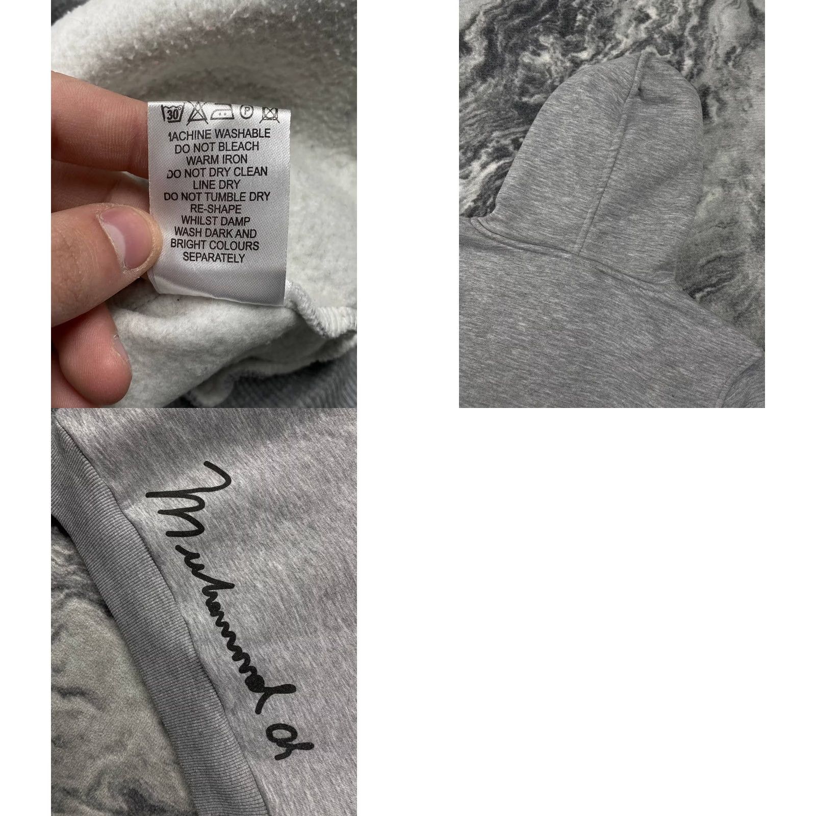 Dolce & Gabbana VINTAGE Dolce Gabbana Muhammed Ali Hoodie Men M Gray 90s Logo Big Size US M / EU 48-50 / 2 - 9 Thumbnail