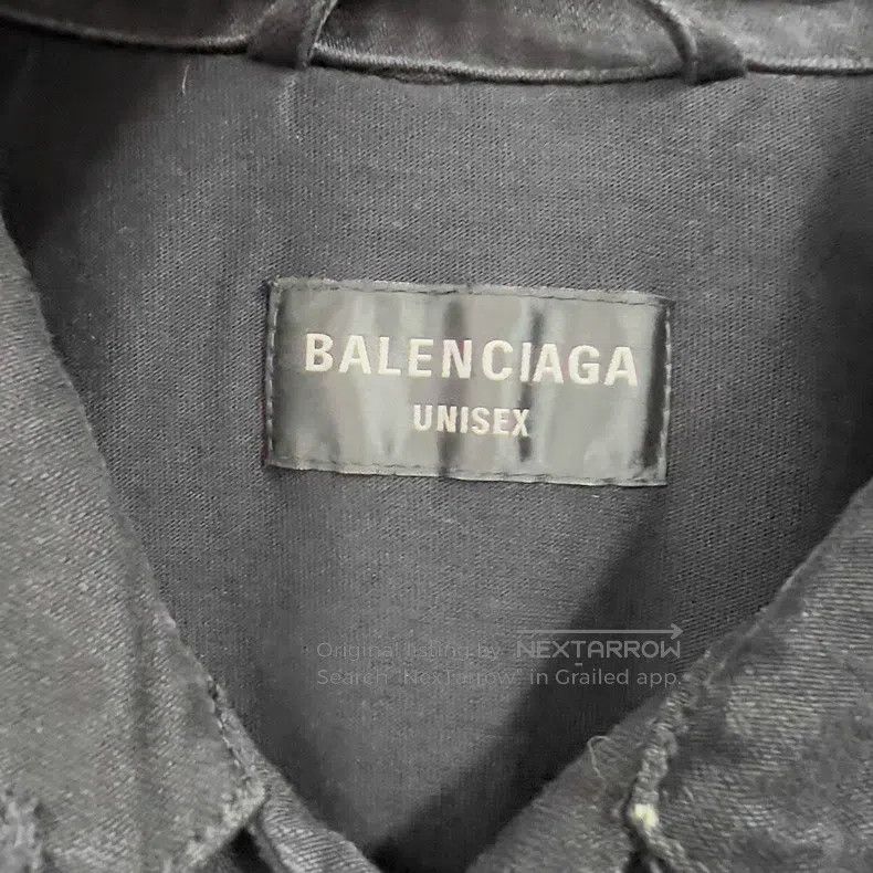 Balenciaga Balenciaga Double-Ring Destroyed Denim Jacket Size US M / EU 48-50 / 2 - 3 Thumbnail