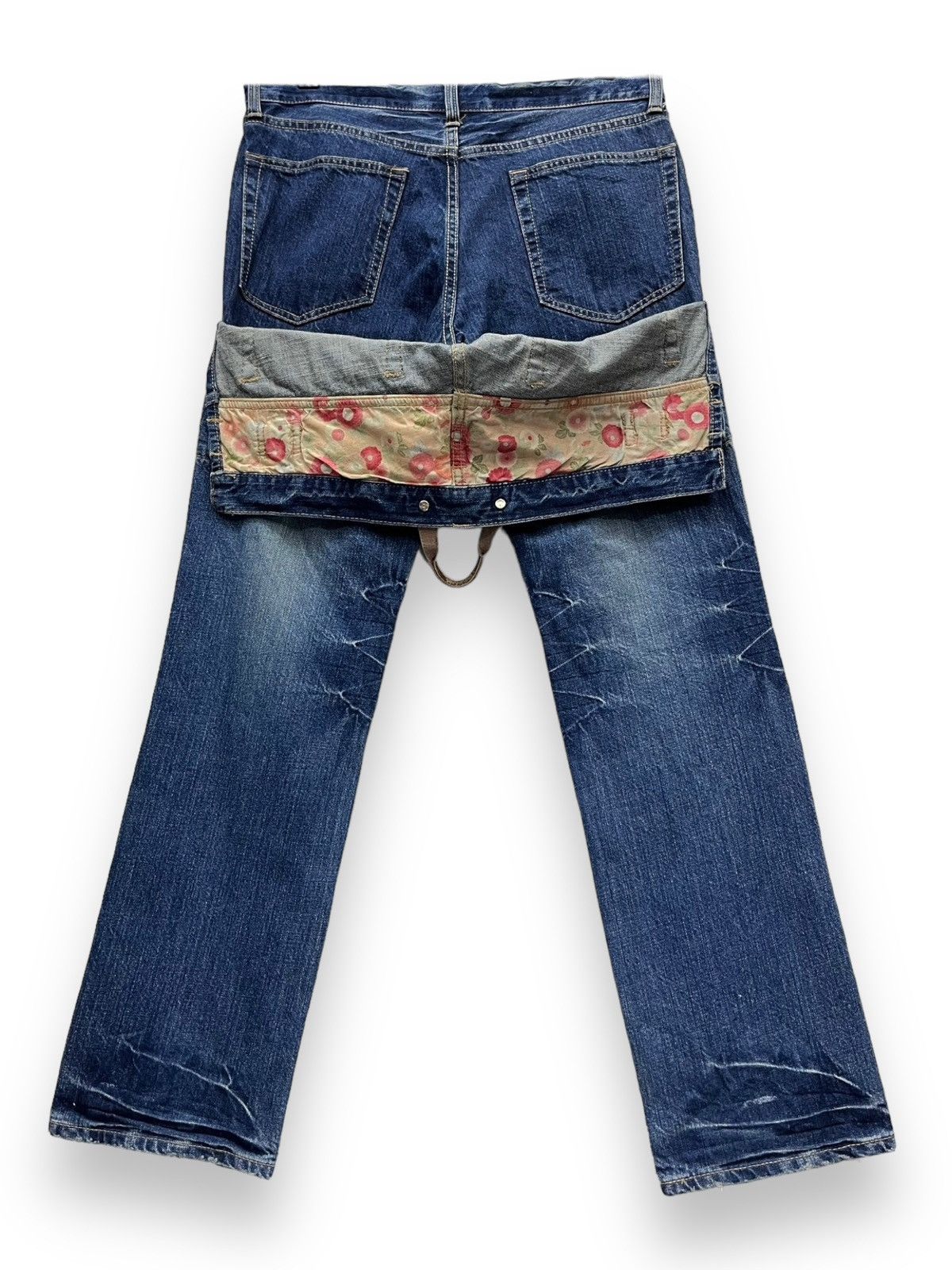 Le Grande Bleu (L.G.B.) × PPFM × Seditionaries FYE RARE🔥PPFM Punk Real Double Waist Ripped Unique Design💥 Size US 31 - 8 Thumbnail