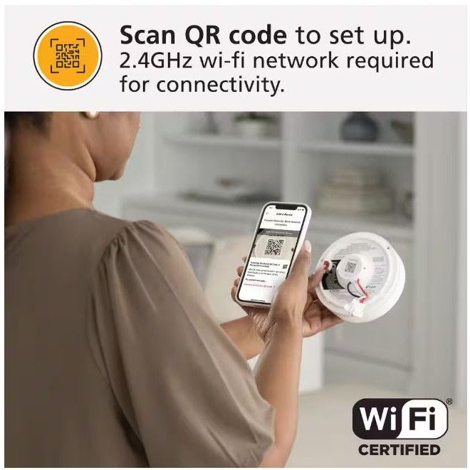 Designer Kidde Smart Wired Smoke Carbon Monoxide Detector Air Quality Size ONE SIZE - 4 Thumbnail