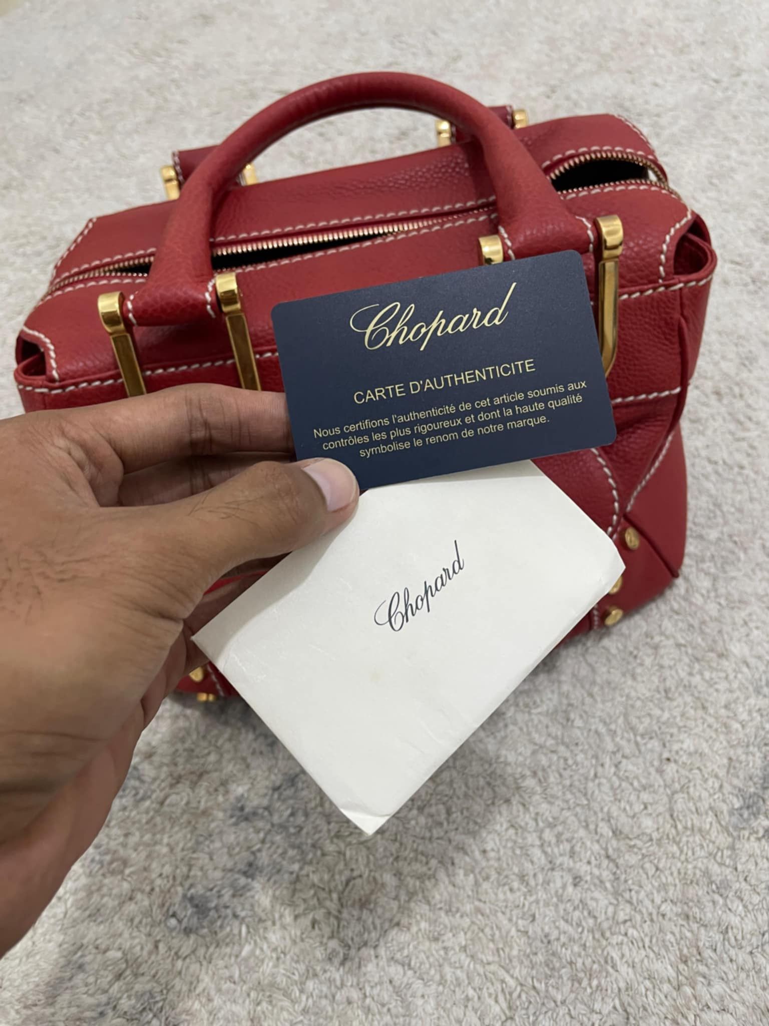 Chopard Chopard red leather handbag 150 th anniversary Size ONE SIZE - 8 Thumbnail