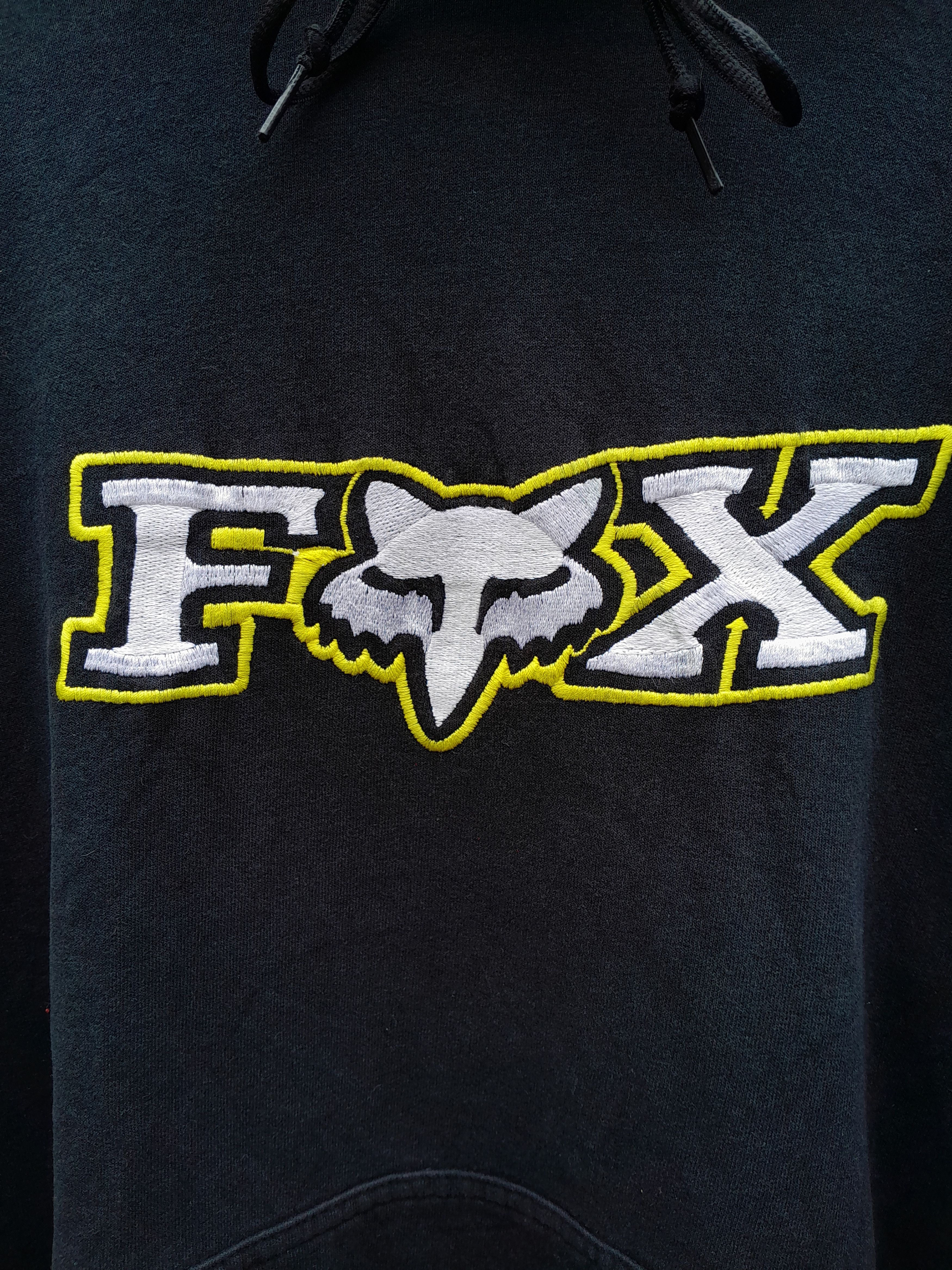 Gildan Vintage FOX racing embroidery hoodie Size US L / EU 52-54 / 3 - 3 Thumbnail