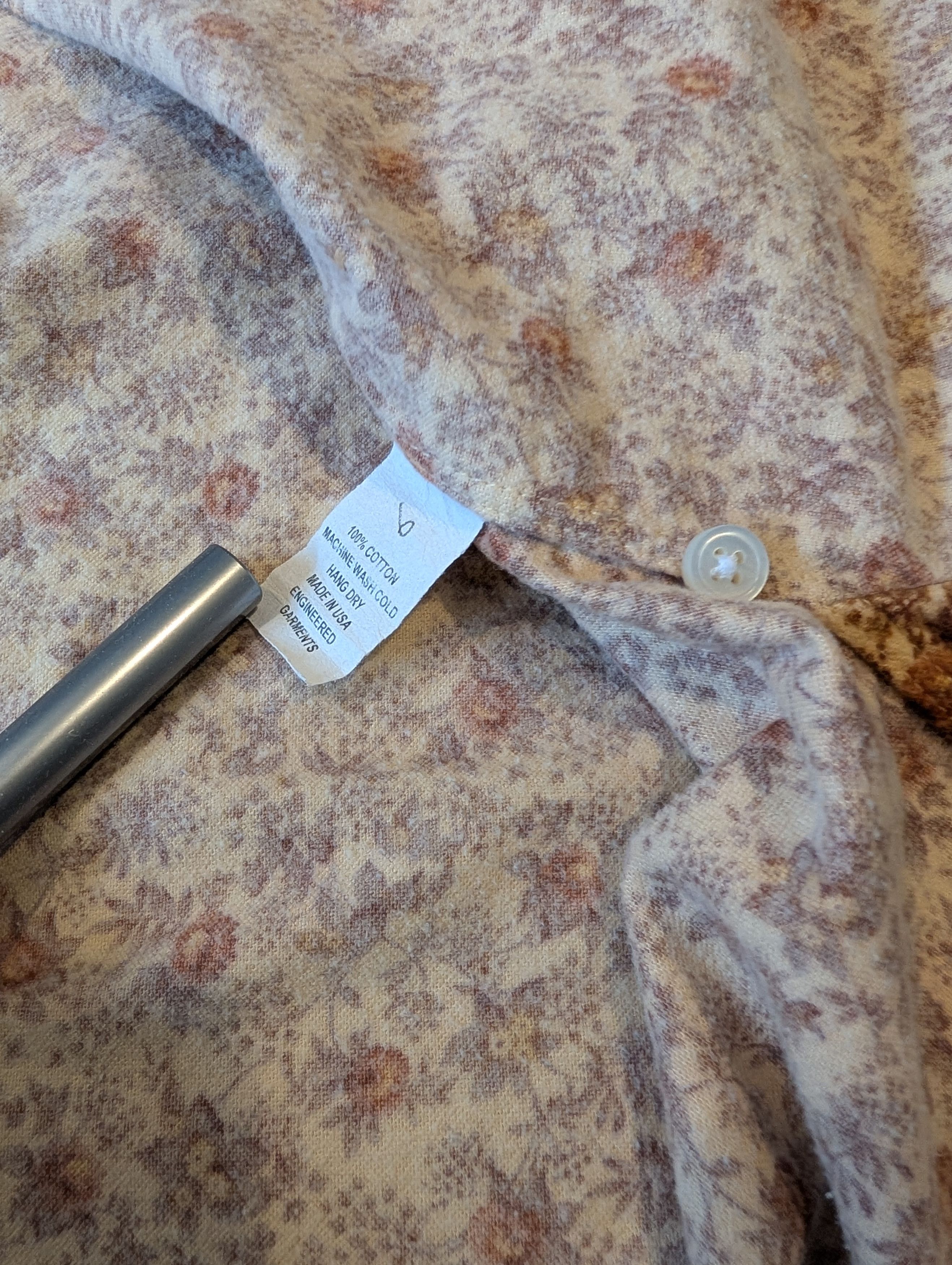 Engineered Garments EG Spread Collar Flannel Shirt Antique Floral Made in USA Size US M / EU 48-50 / 2 - 6 Thumbnail
