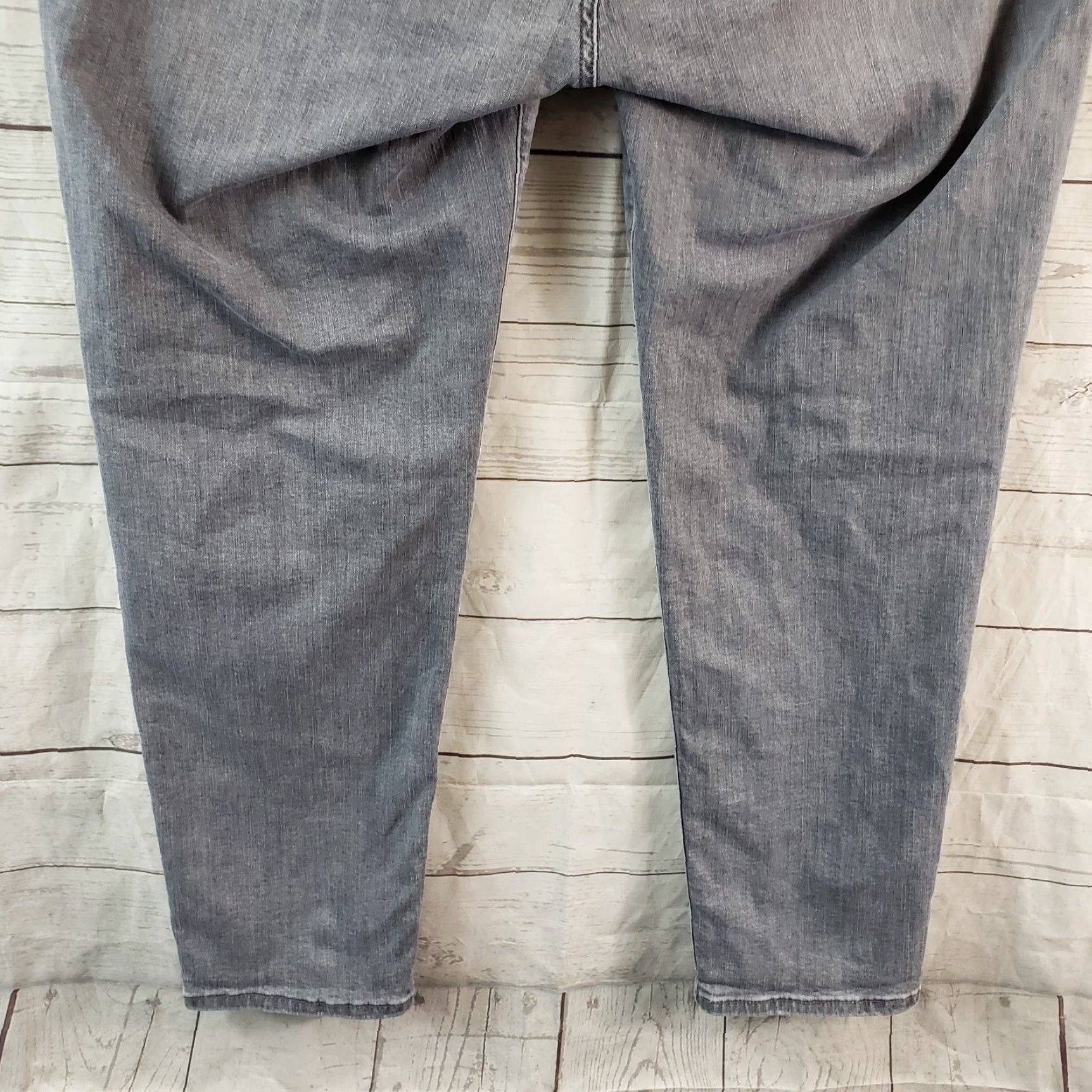 Mavi Mavi Womens Emma Slim Boyfriend Jeans Size 32P Gray Lightly Distressed Mid Rise Jeans Feminine Womens Size 24" / US 00 / IT 34 - 5 Thumbnail