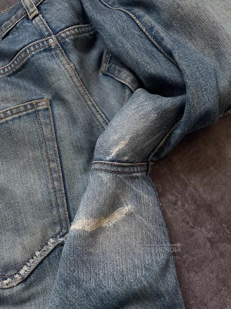 Saint Laurent Paris Saint Laurent Paris Single Knee Cut Patch Destroyed Denim Size US 32 / EU 48 - 8 Thumbnail
