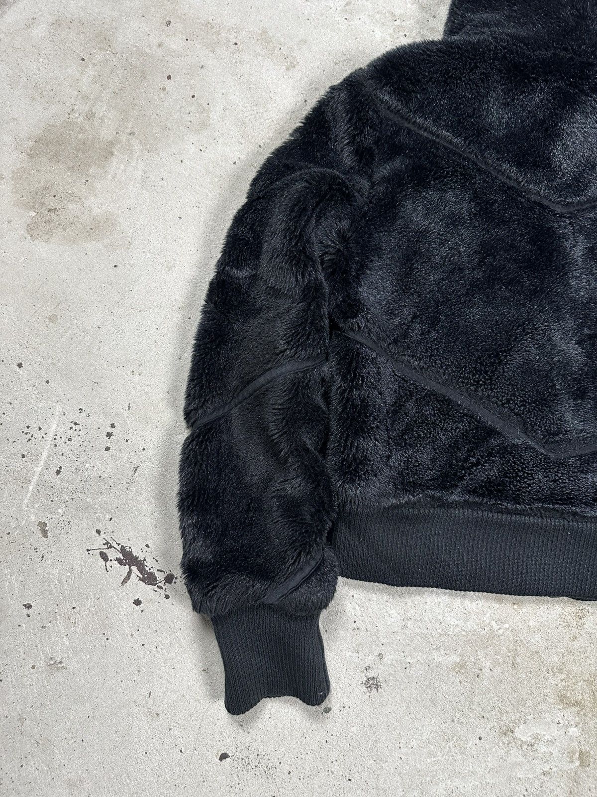 If Six Was Nine Vintage Y2K Faux Fur Japanese Style Black Boxy Bomber Jacket Size US S / EU 44-46 / 1 - 10 Thumbnail