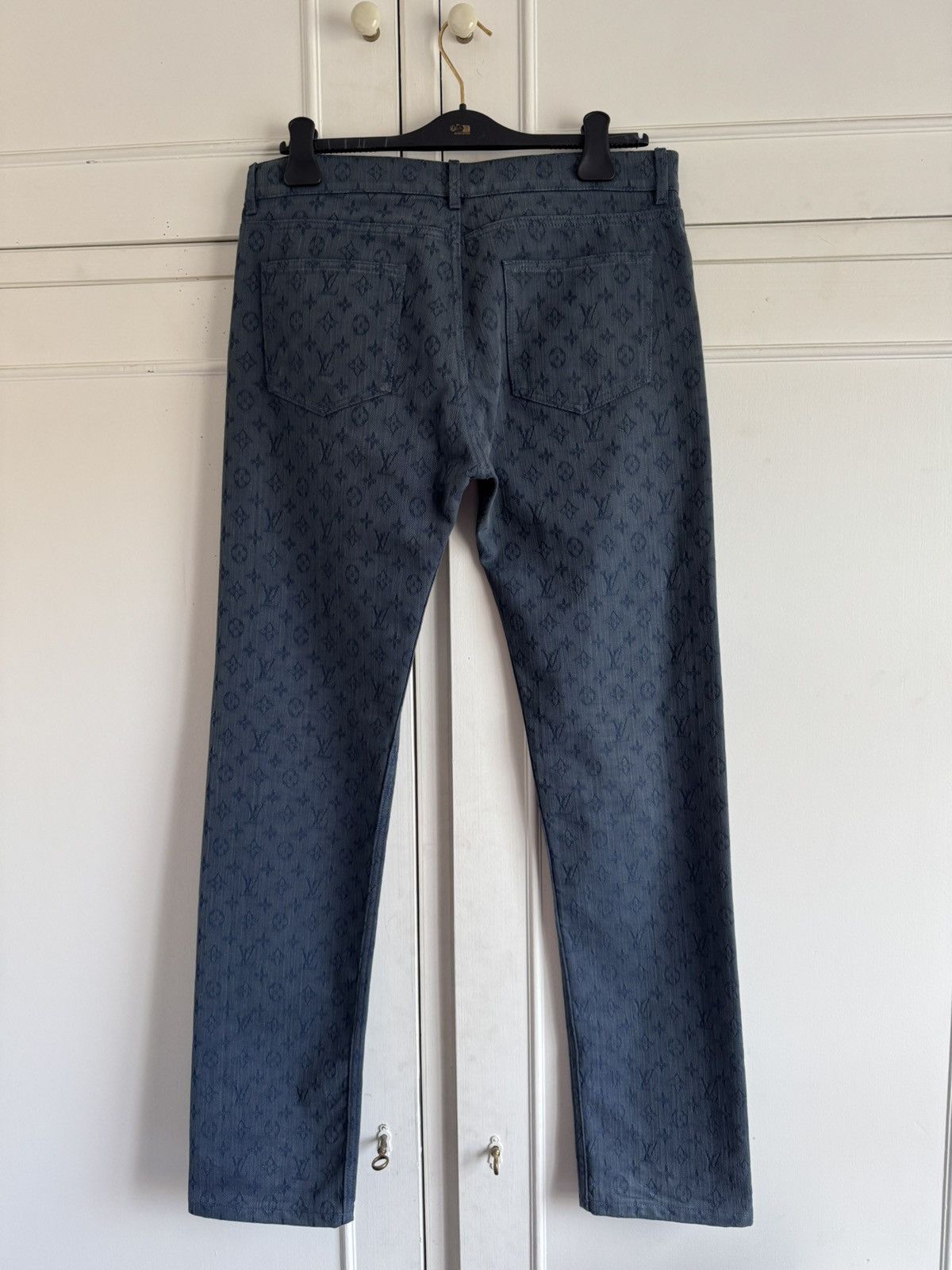 Louis Vuitton 👖LV MONOGRAM BLUE DENIM Size US 33 - 2 Thumbnail