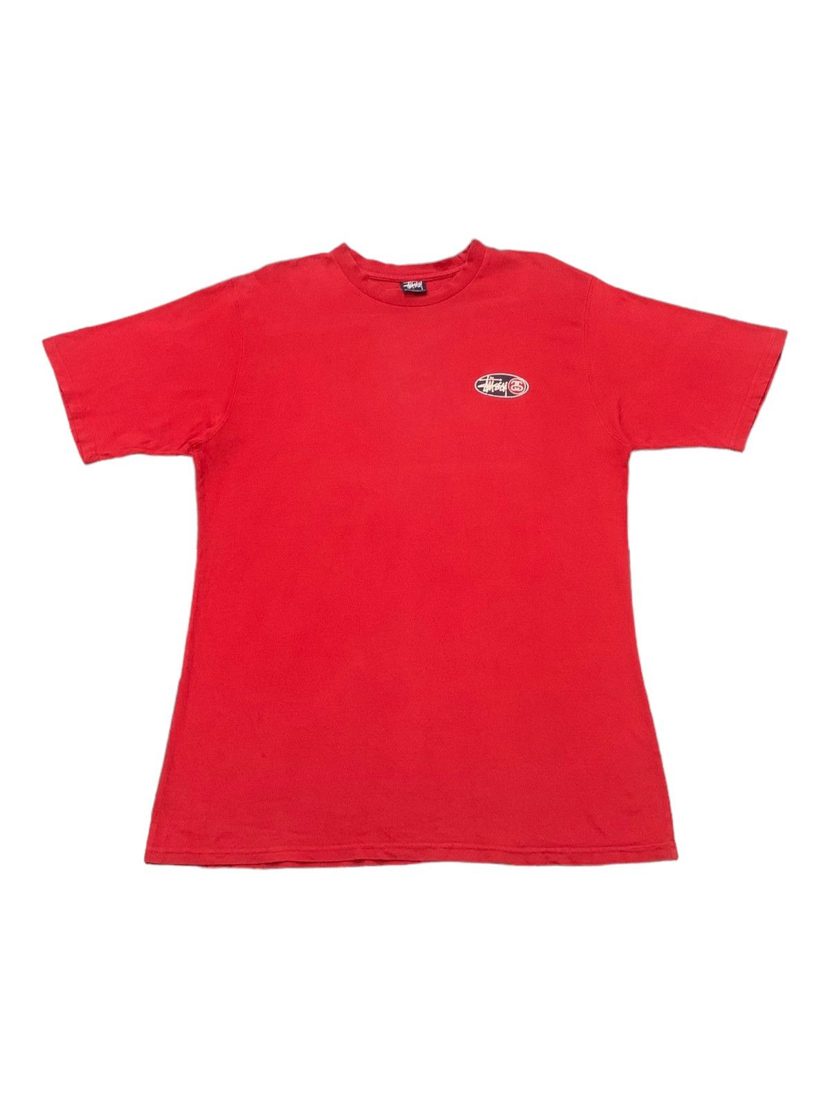 Stussy × Vintage Vintage 90s Stussy Double SS Back Hint Tshirt Size US L / EU 52-54 / 3 - 2 Thumbnail