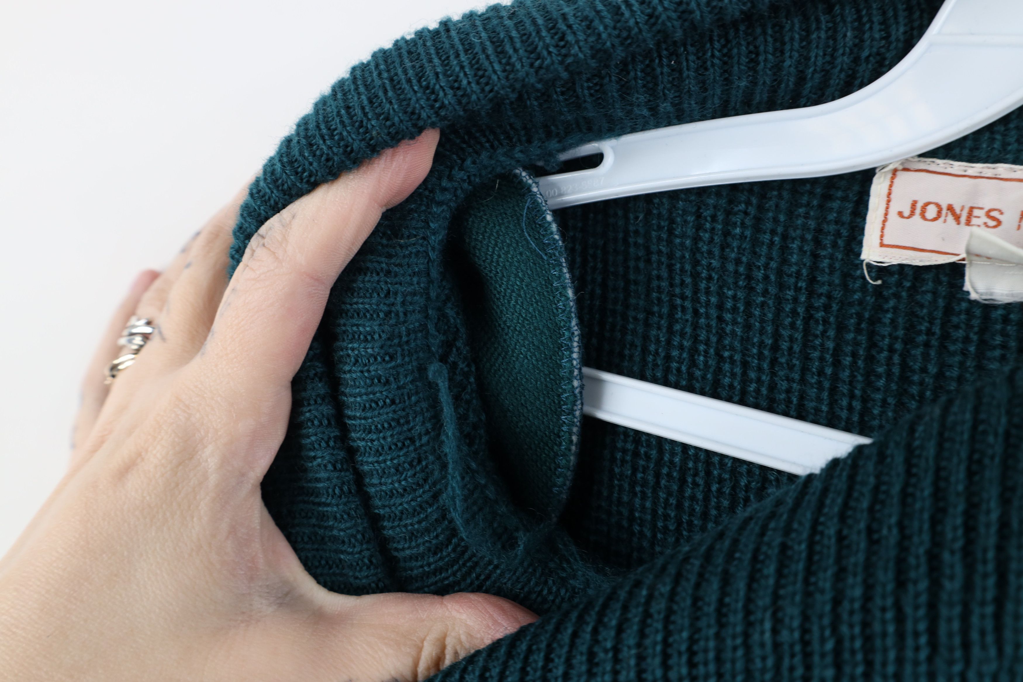 Vintage Vintage 80s 90s Mid Mod Wool Ribbed Knit Turtleneck Sweater Size M / US 6-8 / IT 42-44 - 9 Thumbnail