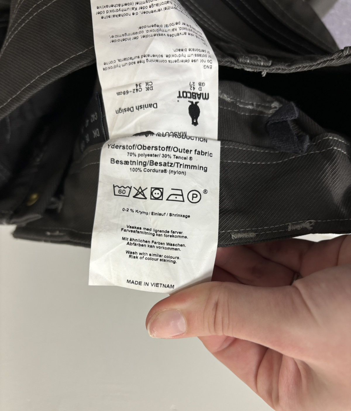 Other Mascot Men’s Heavy Cordura Utility Workwear Cargo Pants Size US 27 - 13 Thumbnail