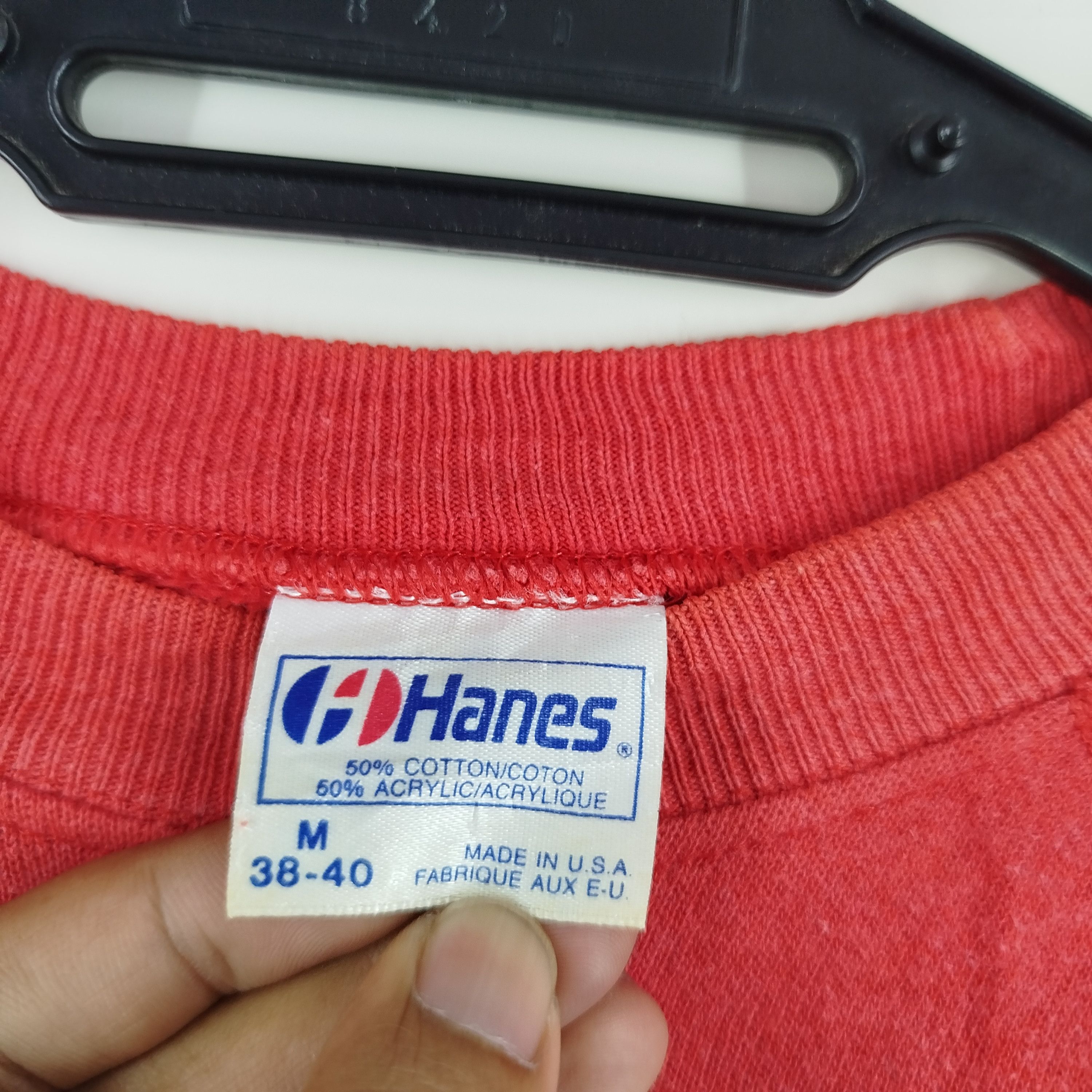 Hanes × Vintage × Warner Bros Vintage Warner Bros Pictures Big Logo 80's Hanes USA CropTop Size US M / EU 48-50 / 2 - 4 Thumbnail