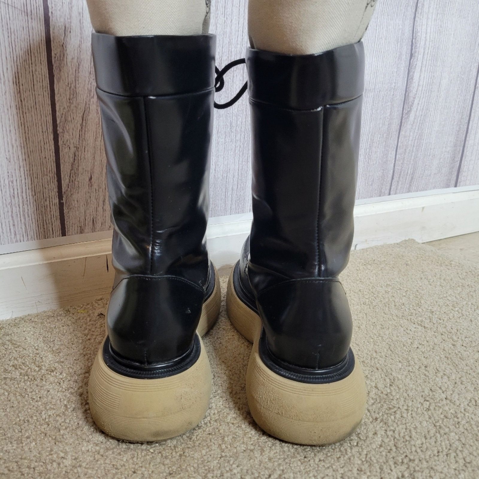 Asos ASOS Alicia Premium Leather Chunky Lace-up Boots, sz 37 Size US 7 / IT 37 - 4 Thumbnail