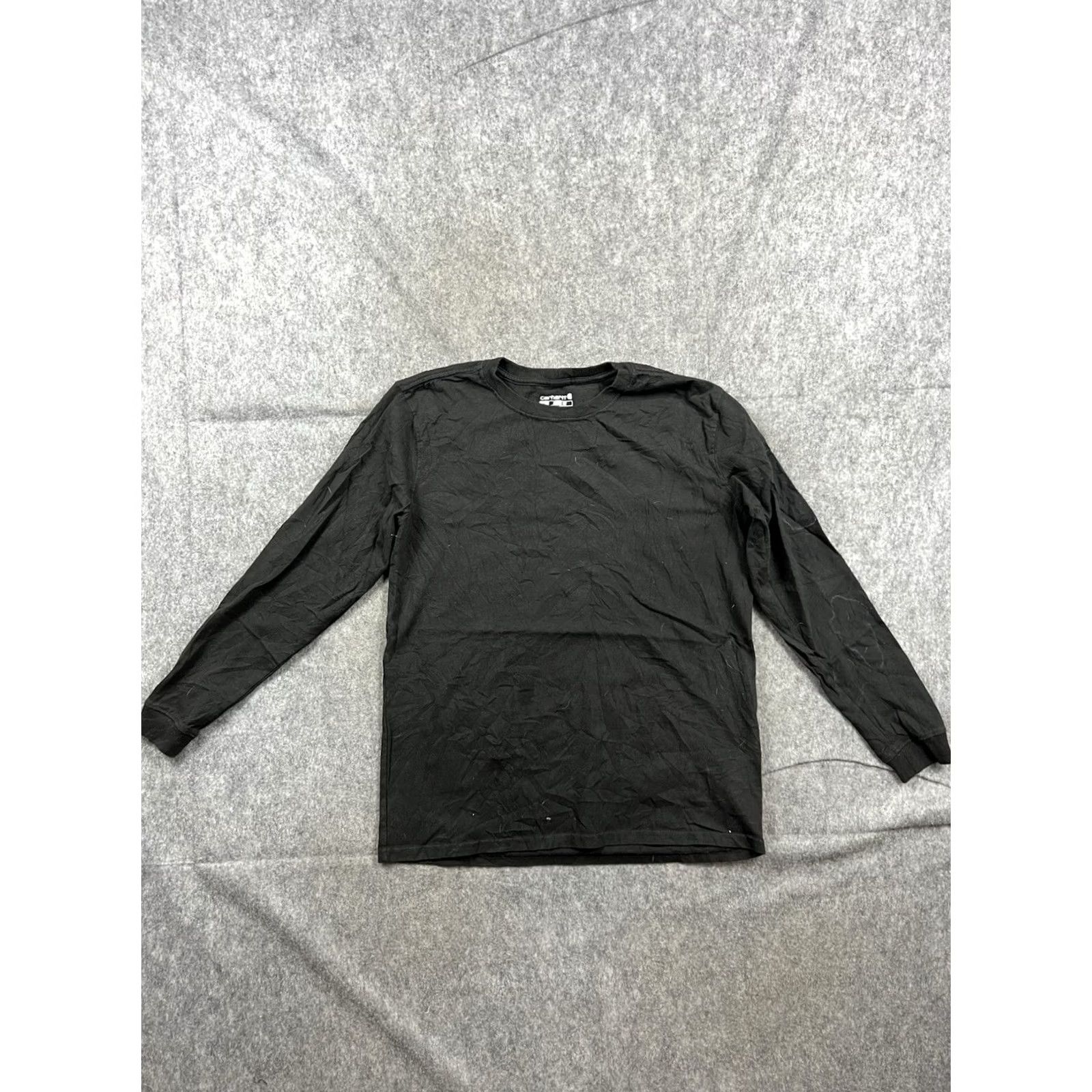 Carhartt Carhartt Boy's Black Logo Arm Loose Fit T-Shirt Long Sleeve Outdoor Size M(8-10) Size US M / EU 48-50 / 2 - 2 Thumbnail