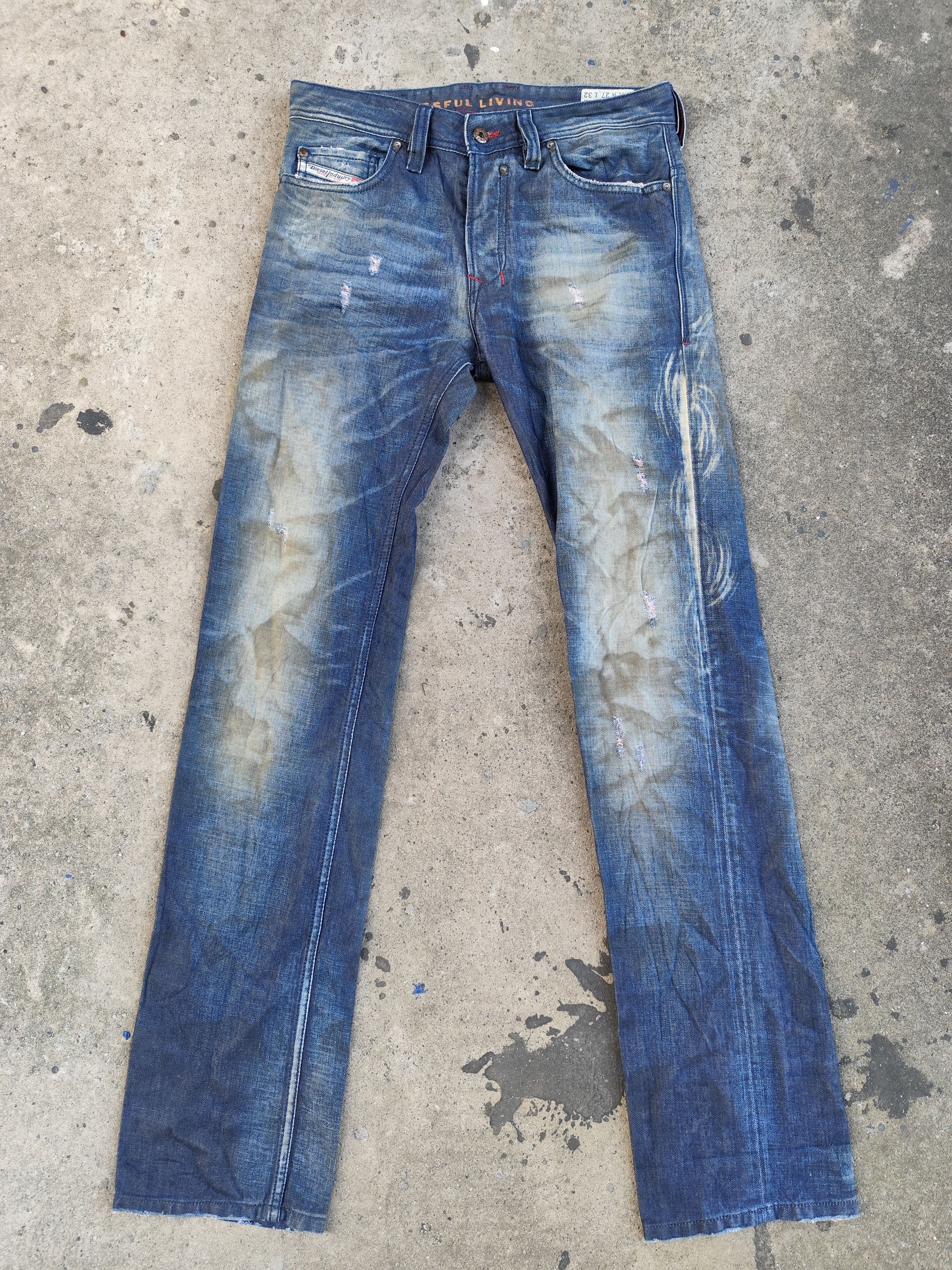 Diesel × Diesel Black Gold × Vintage Diesel jeans distressed Size US 30 / EU 46 - 1 Thumbnail
