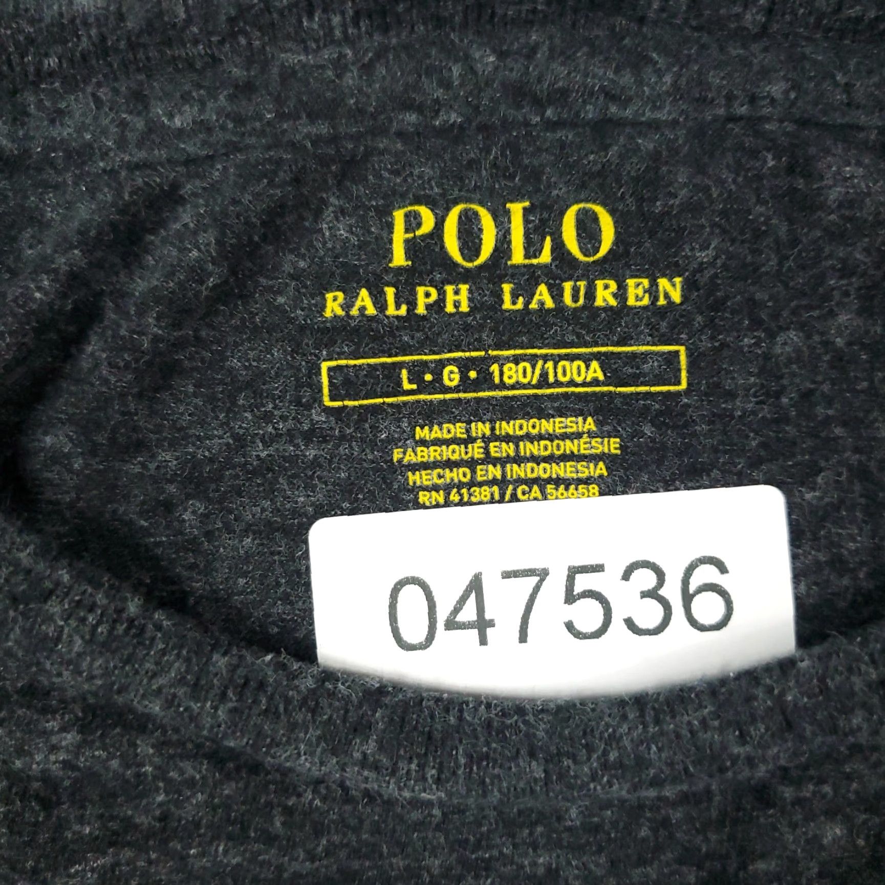 Ralph Lauren Ralph Lauren Casual T-Shirt Mens Large Gray Short Sleeve Crew Neck Logo Sports Size US L / EU 52-54 / 3 - 7 Thumbnail