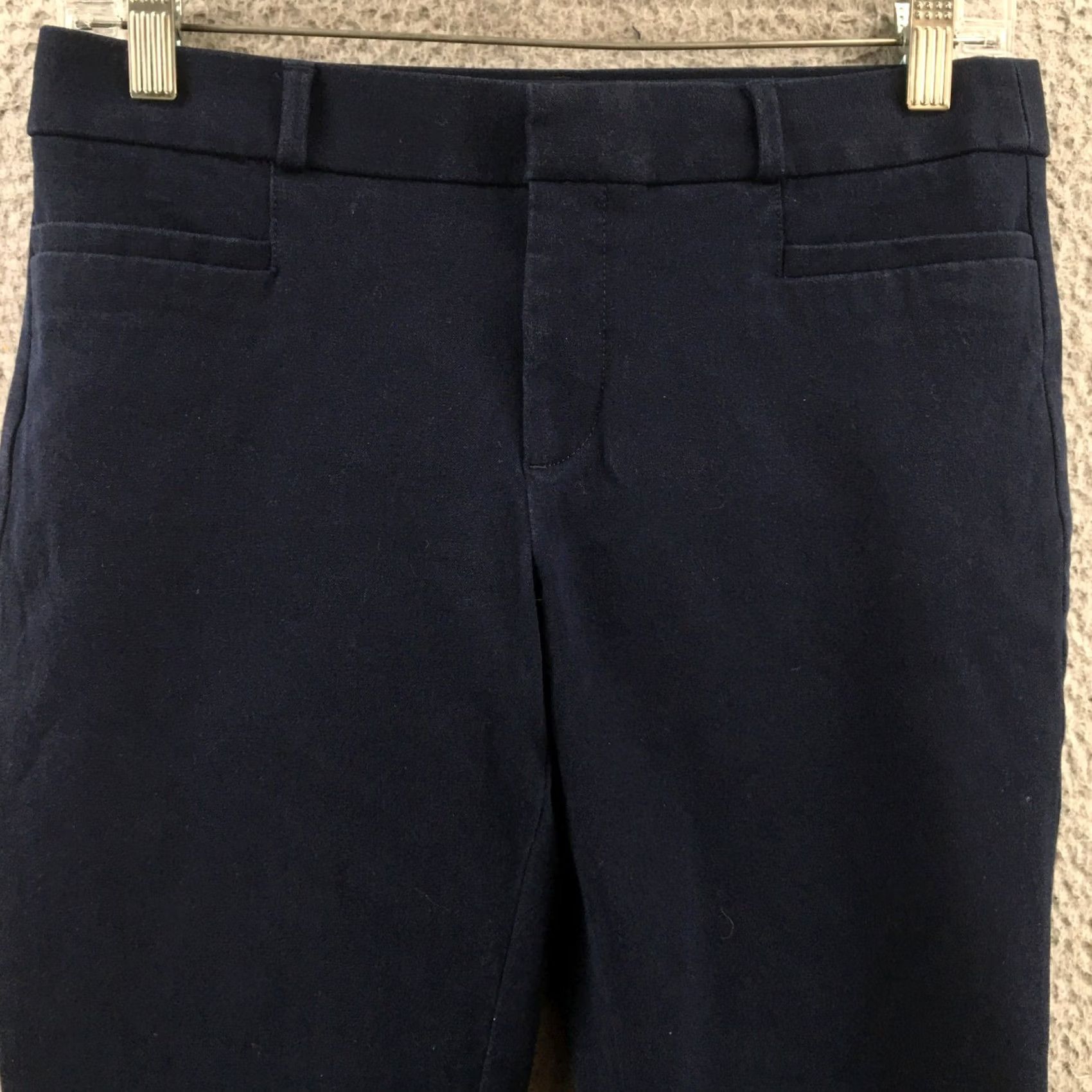 Banana Republic Banana Republic Dress Pants Womens 4P Solid Blue Mid Rise Zip Fly Pocket Casual Size 27" / US 4 / IT 40 - 2 Thumbnail
