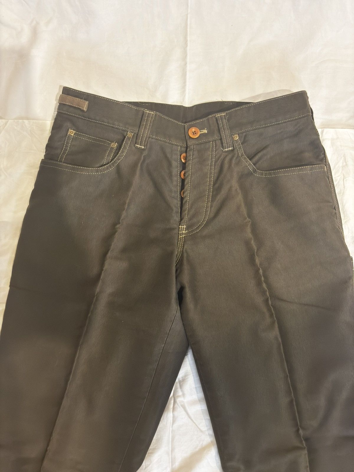 Paul Smith Khaki pants.op-618 Size US 32 / EU 48 - 6 Thumbnail