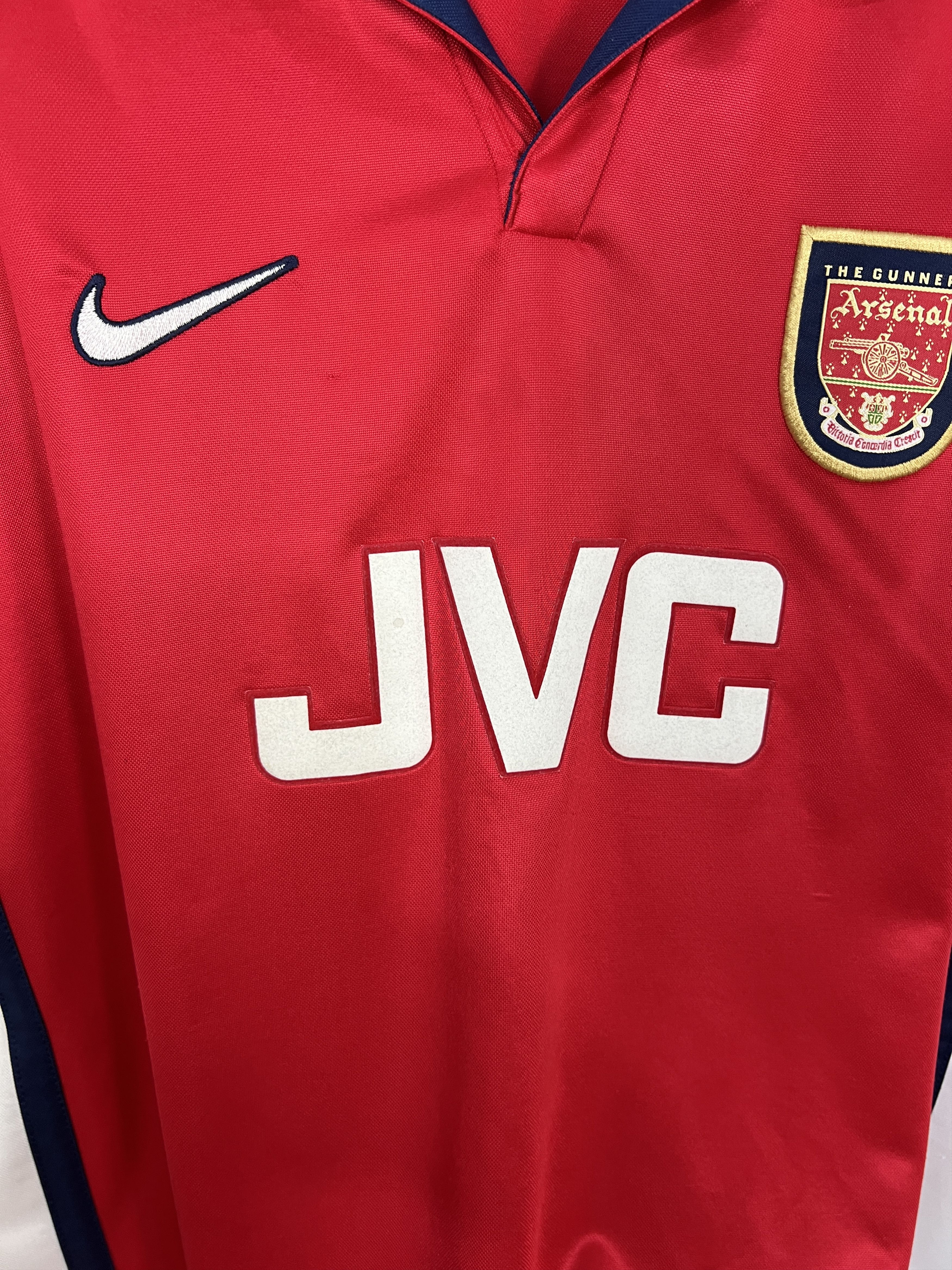 Nike Arsenal Home football shirt 1998 Soccer Nike Jersey Mens Size US XL / EU 56 / 4 - 10 Thumbnail