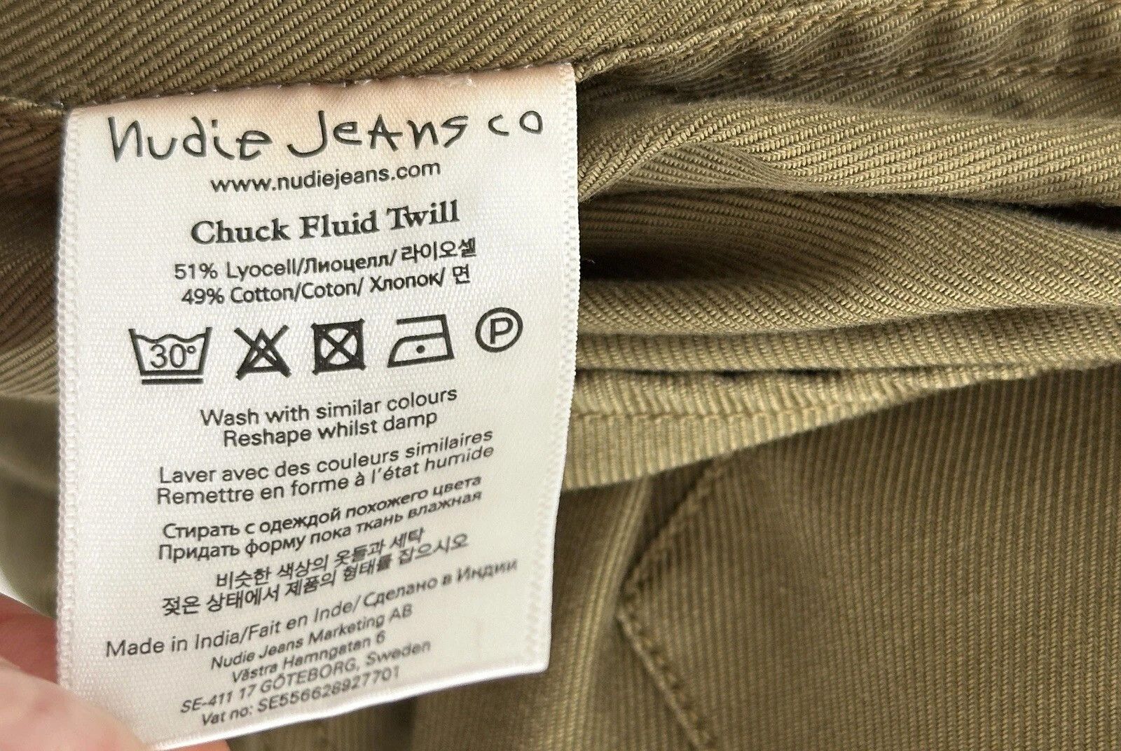 Nudie Jeans Nudie Jeans Mens Cotton Shirt Buttons Military Army Style Size US S / EU 44-46 / 1 - 8 Thumbnail